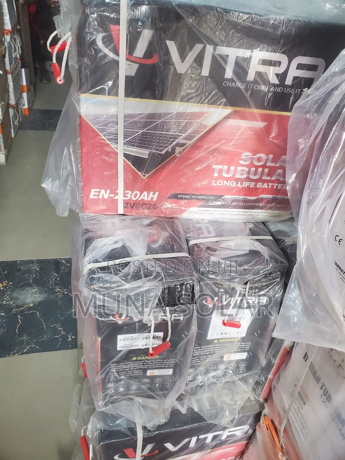 230ah 12v Vitra Tubular Battery