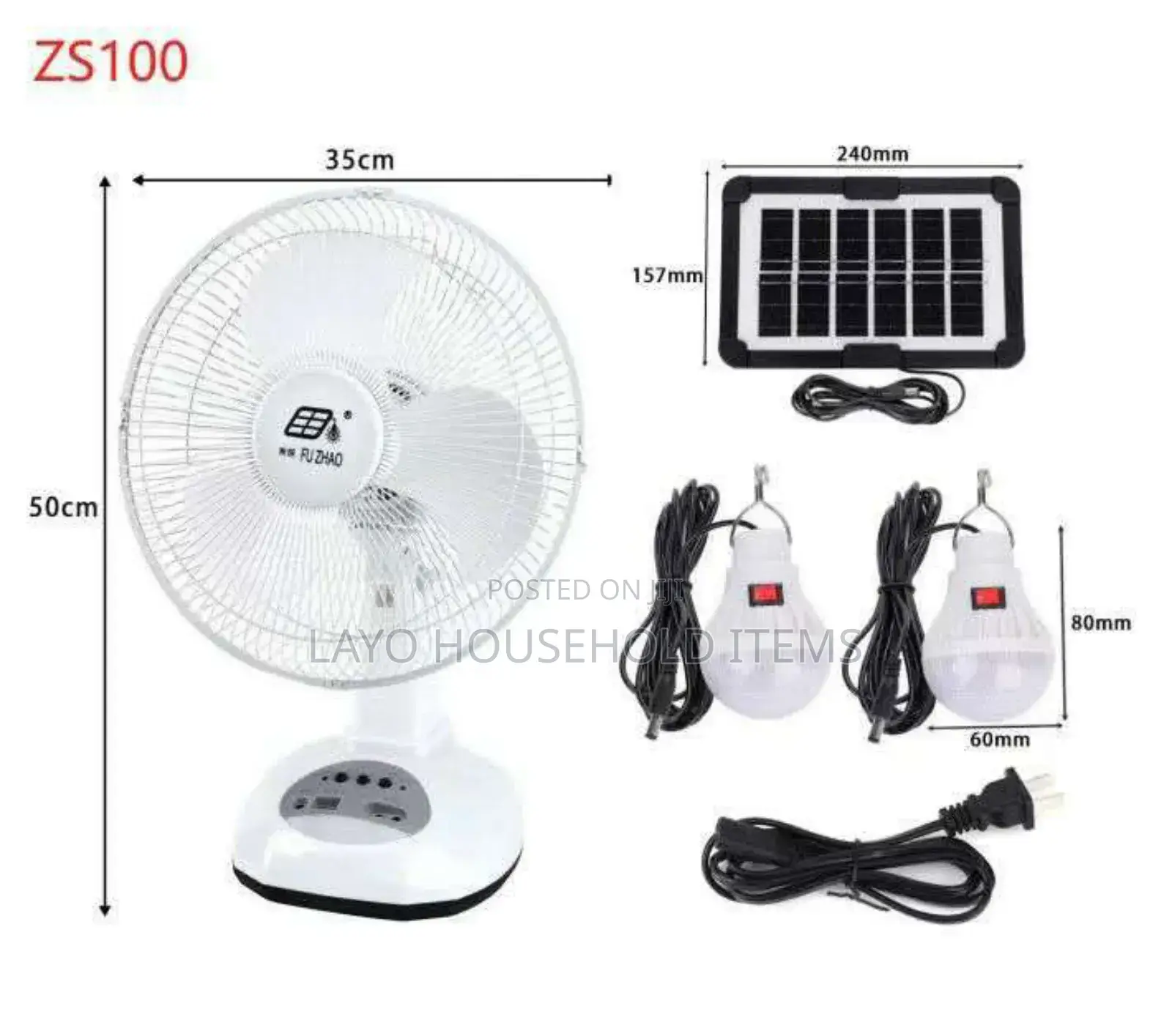 Rechargeable Table Fan