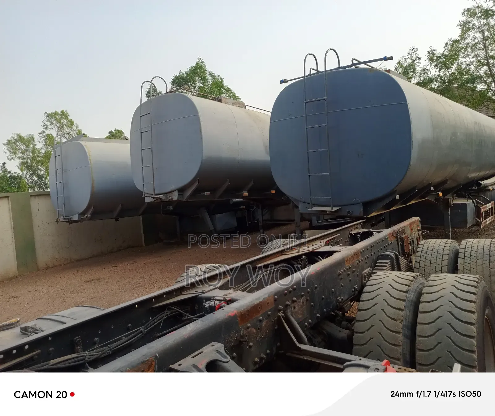 Foreign Tanks LTRS With Triple Axle