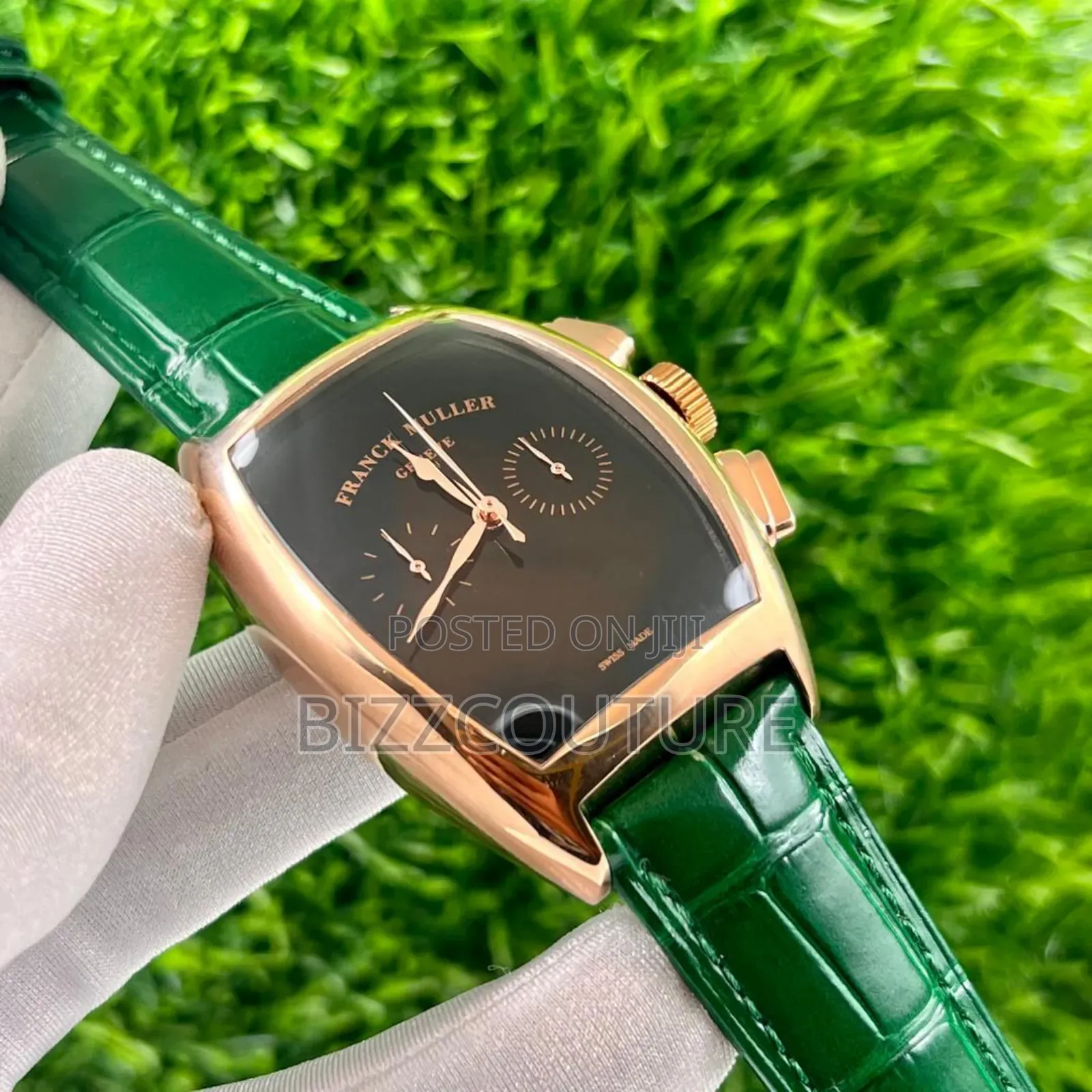 Original Franck Muller Green Leather Strap Watch
