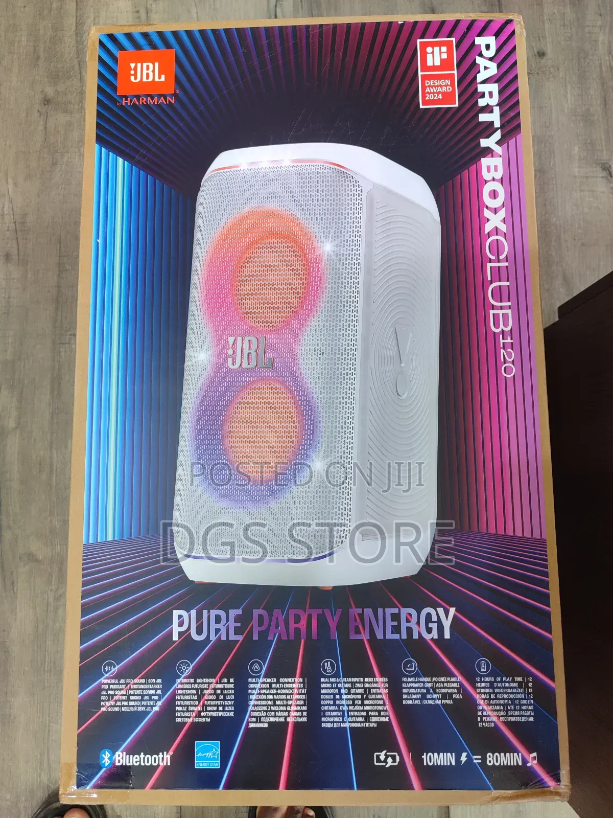 JBL Partybox Club 120 Bluetooth White Speaker