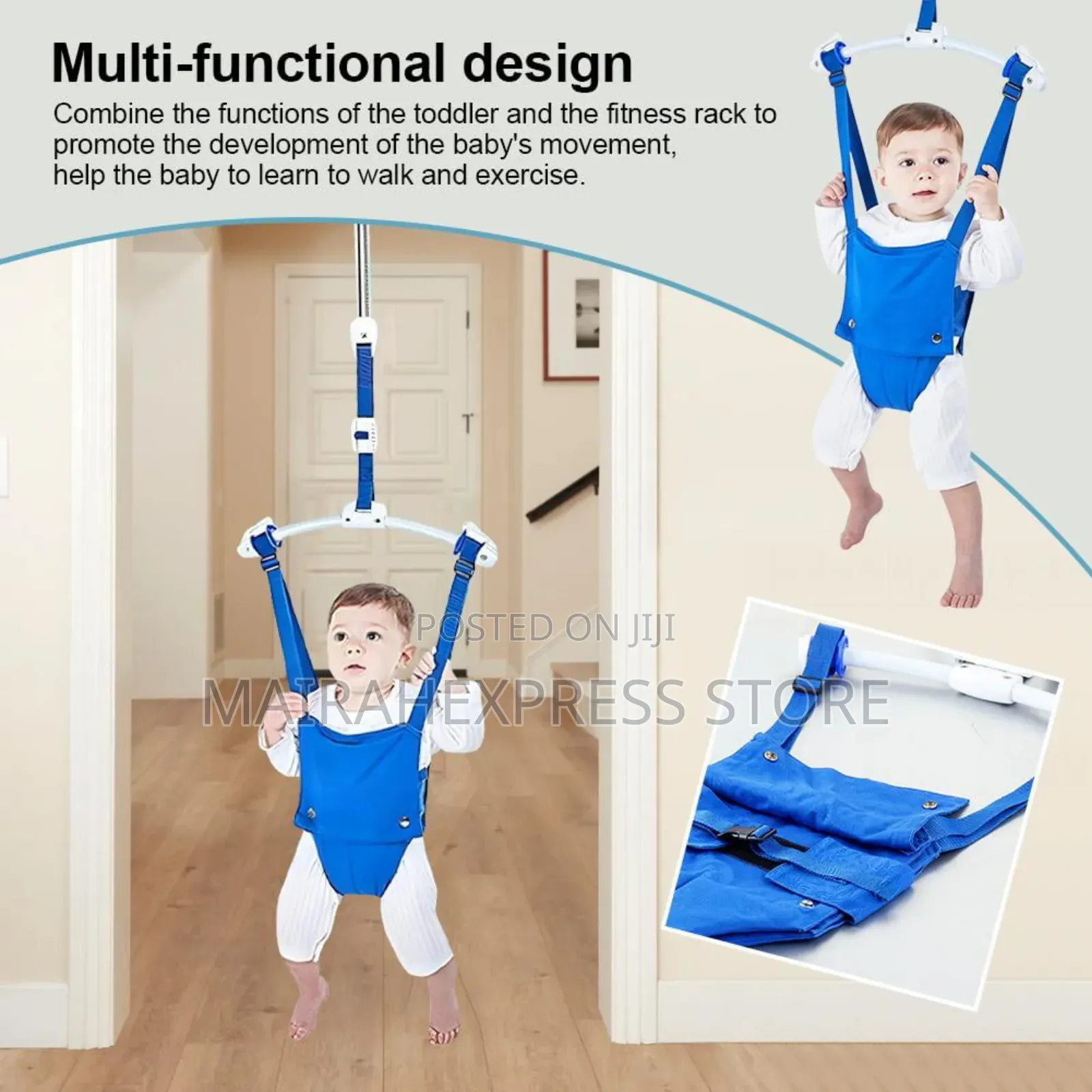 Door Jumper For Baby With Strong Spring Adjustable Strap