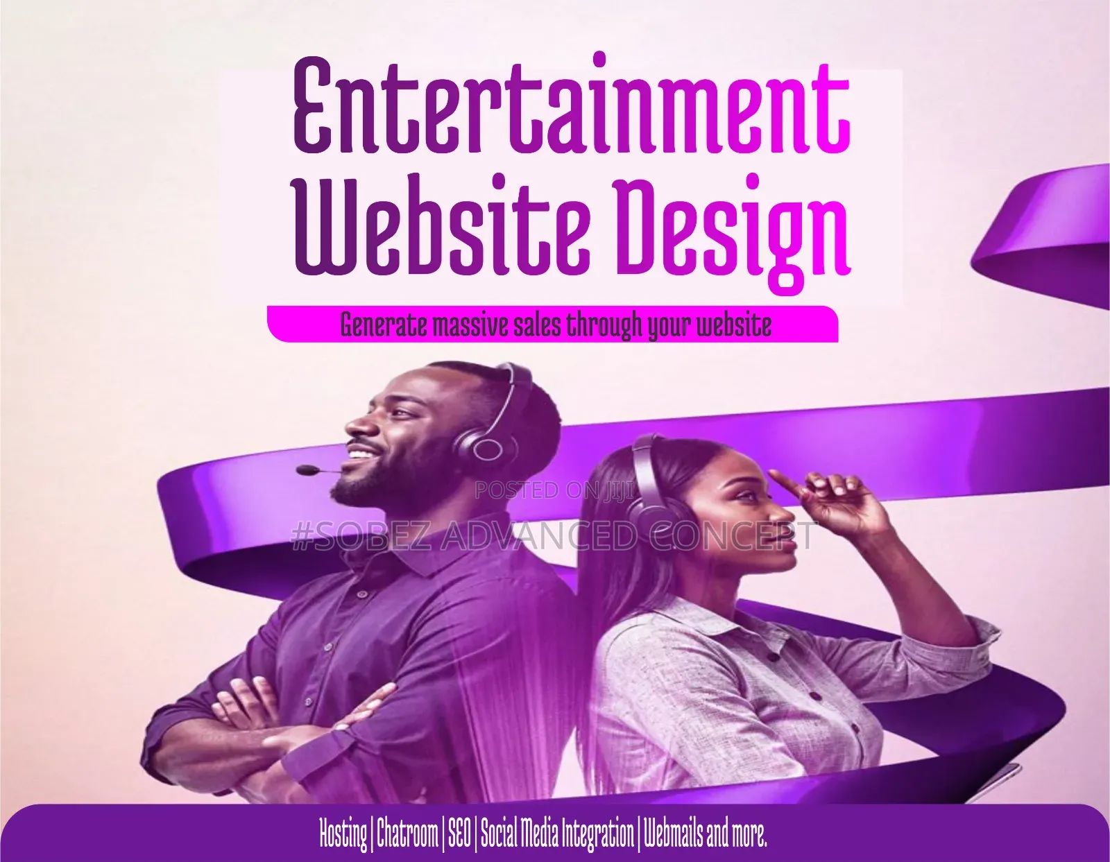 Entertainment Website Design