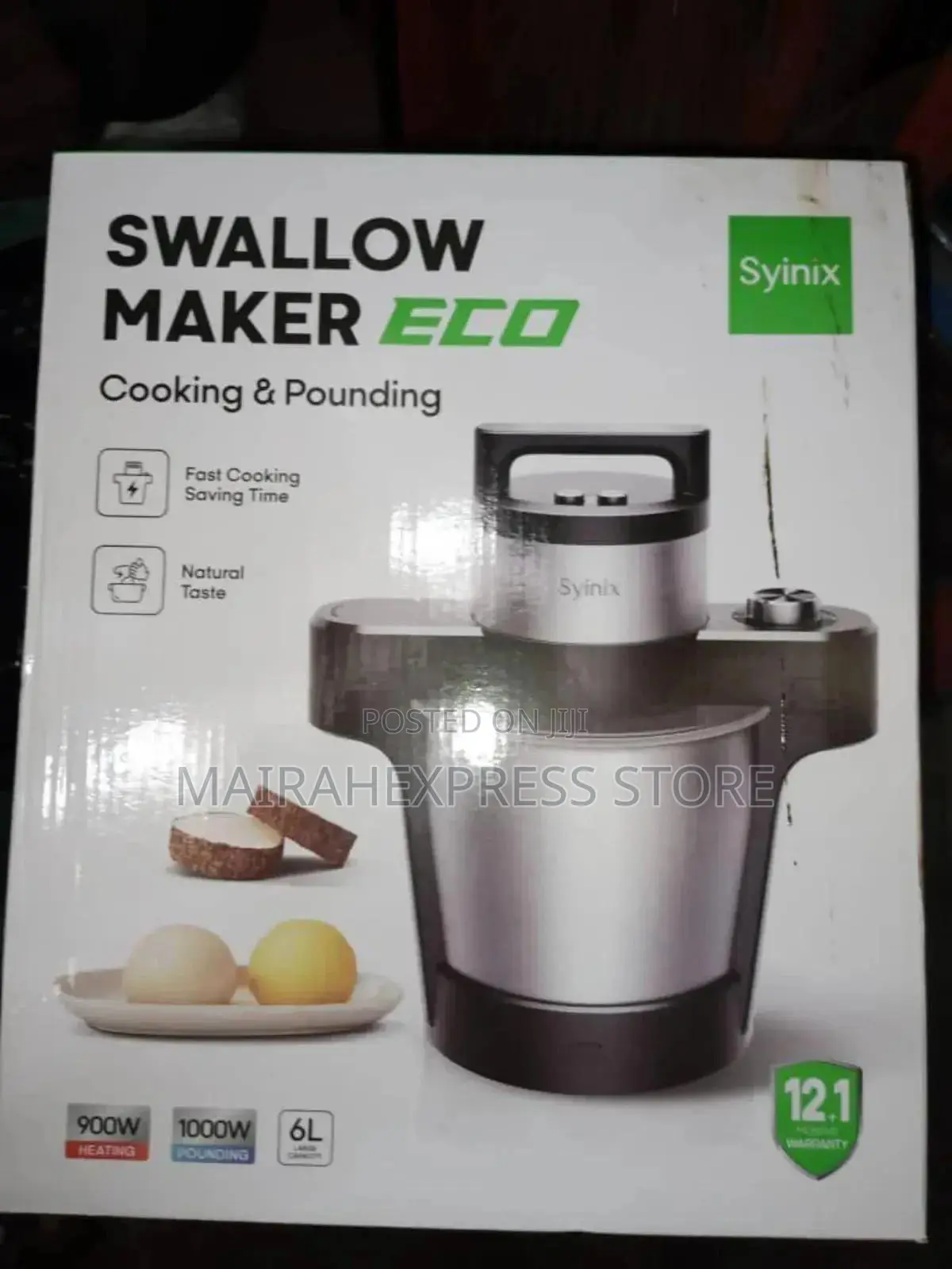 6l Syinix Multifunctional Cooking/Pounding Swallow Maker Eco