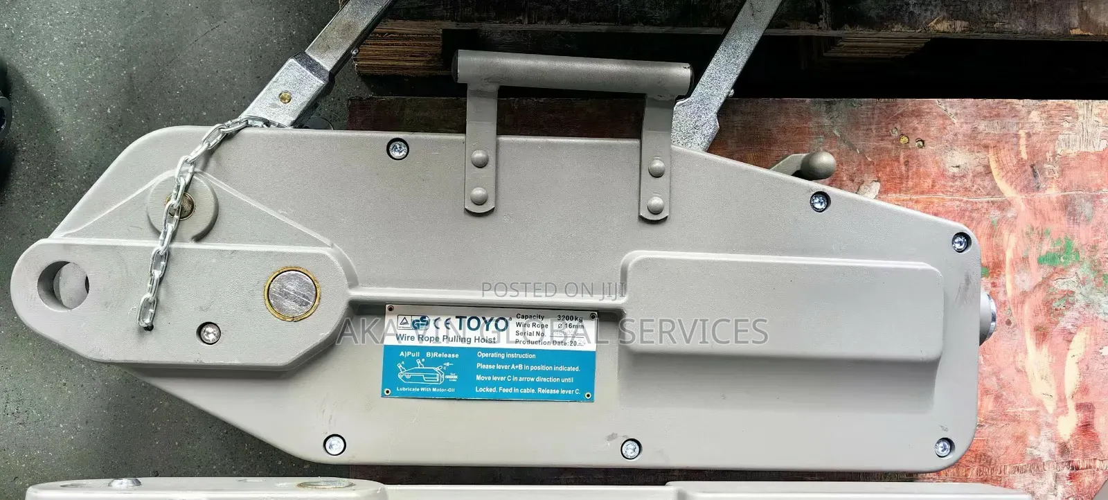 Tirfor Manual Hoist Wire Rope Lever Hoist.