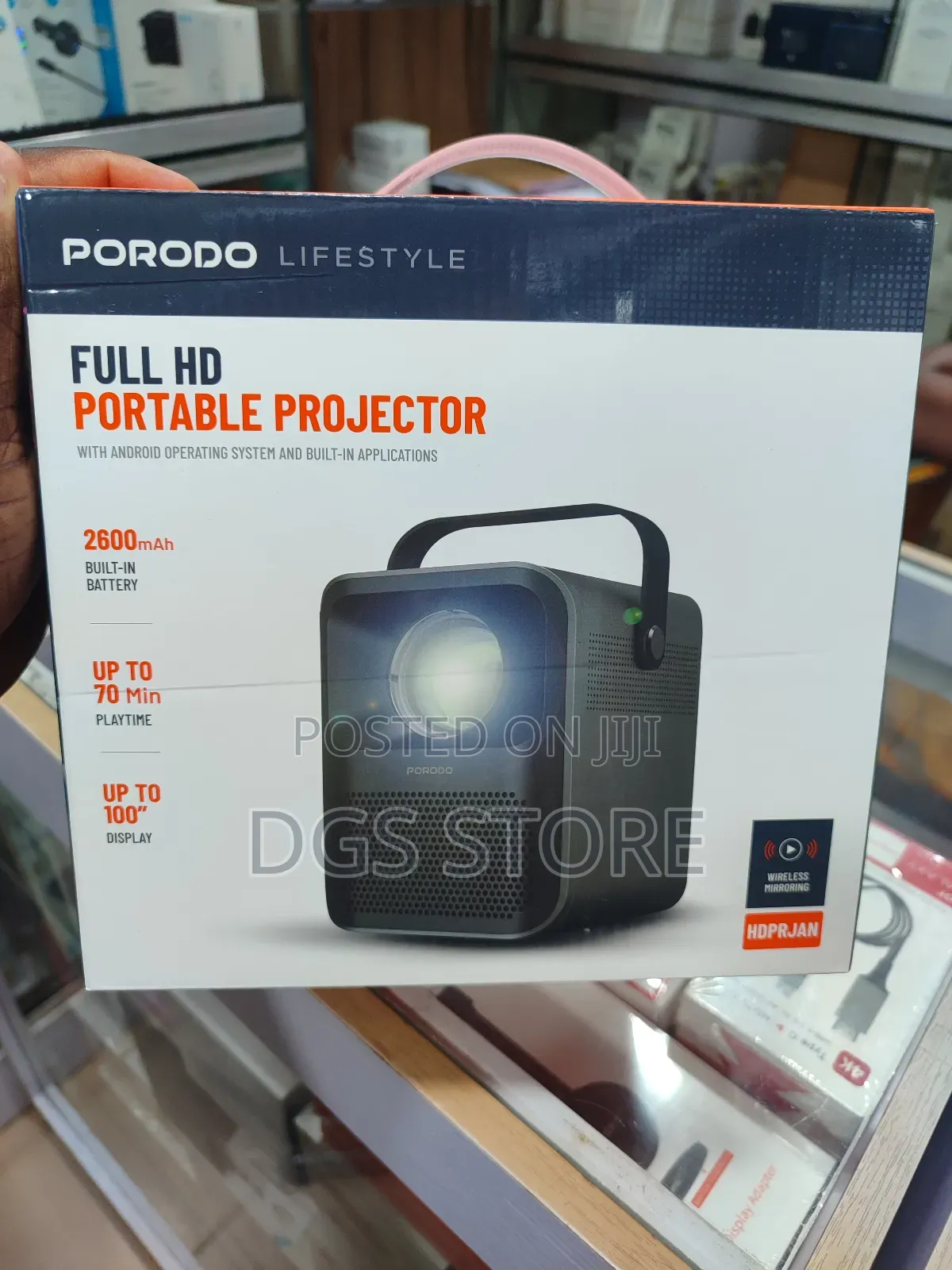 Porodo Full Hd Portable Projector