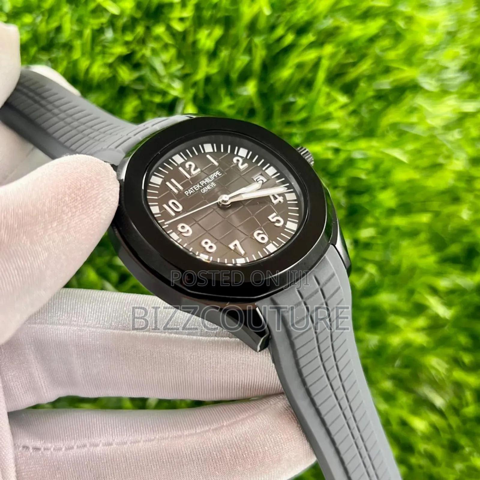 Original Patek Philippe Black Rubber Strap Watch