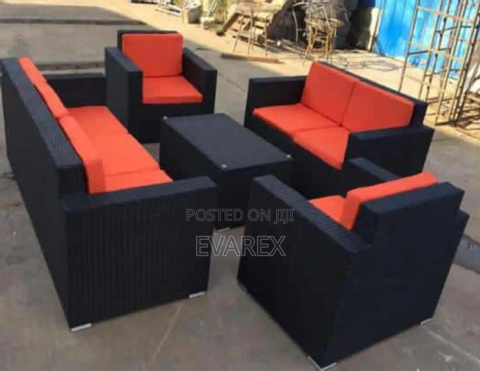 Quality Rubber/Plastic 7 Seaters Chair With Cushion.