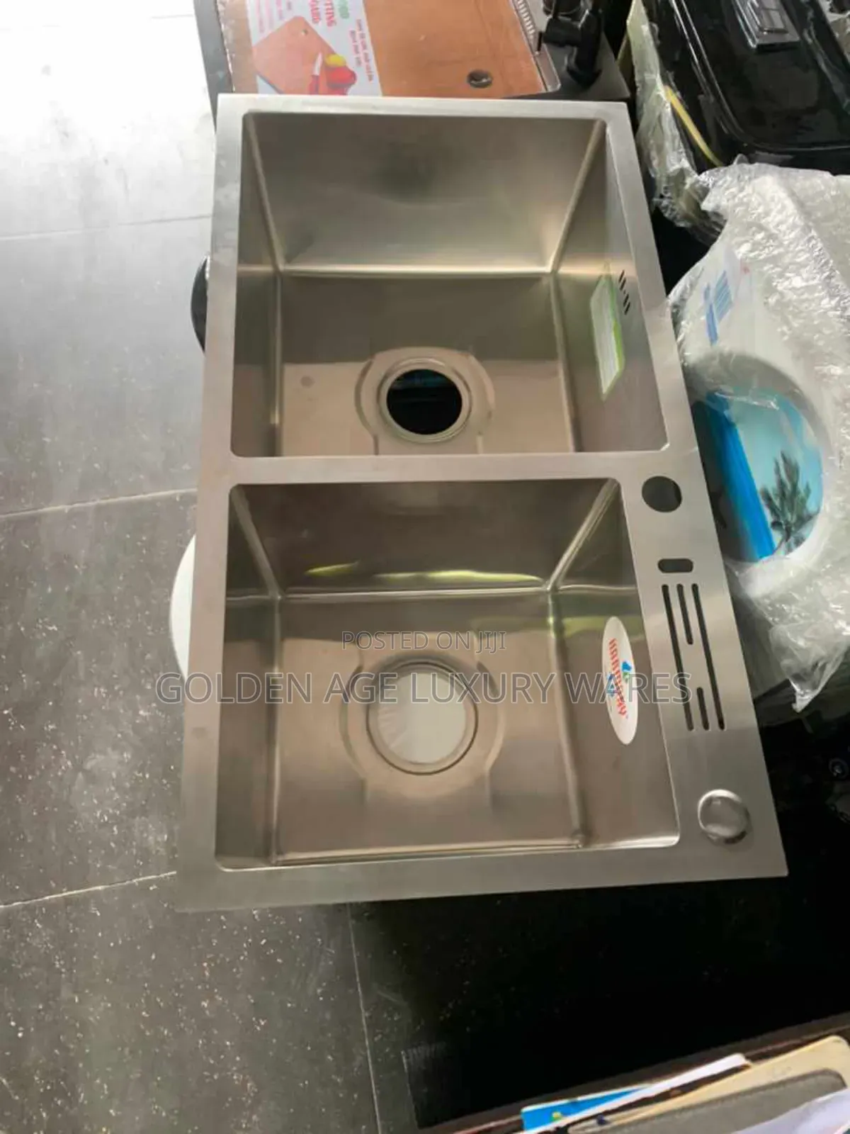 Hand Made Sink Double Bowl 304 Steel