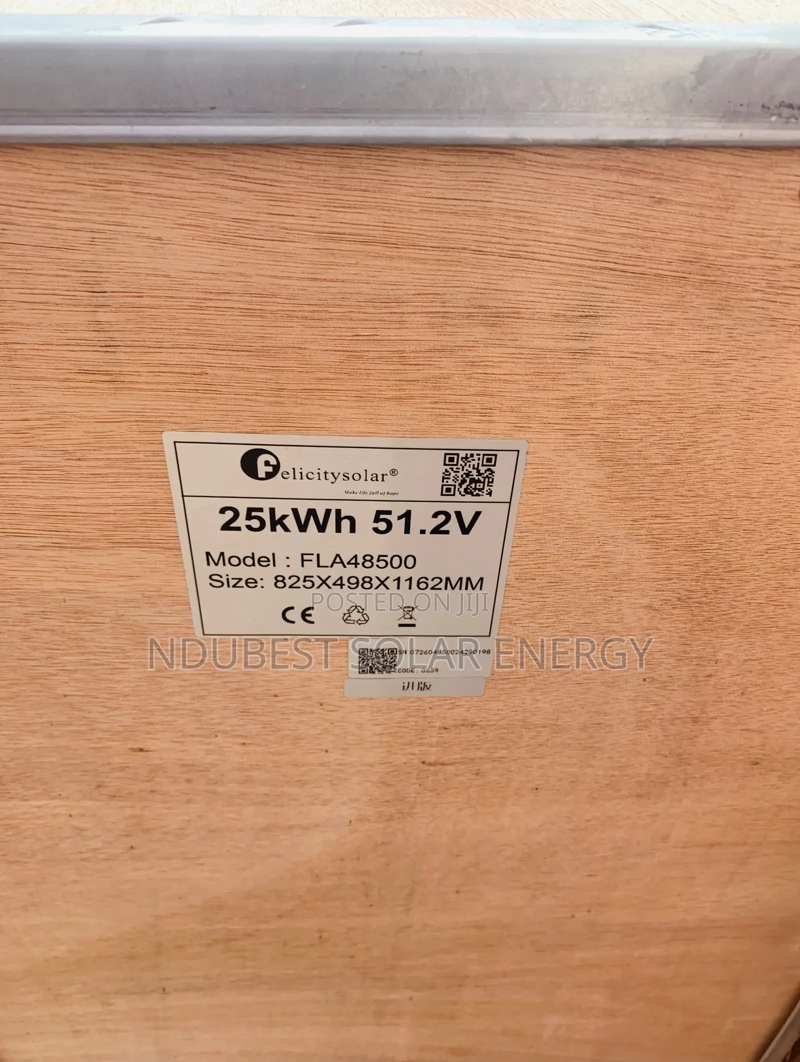 25kwk 51.2v Felicity Lithium Ion Battery