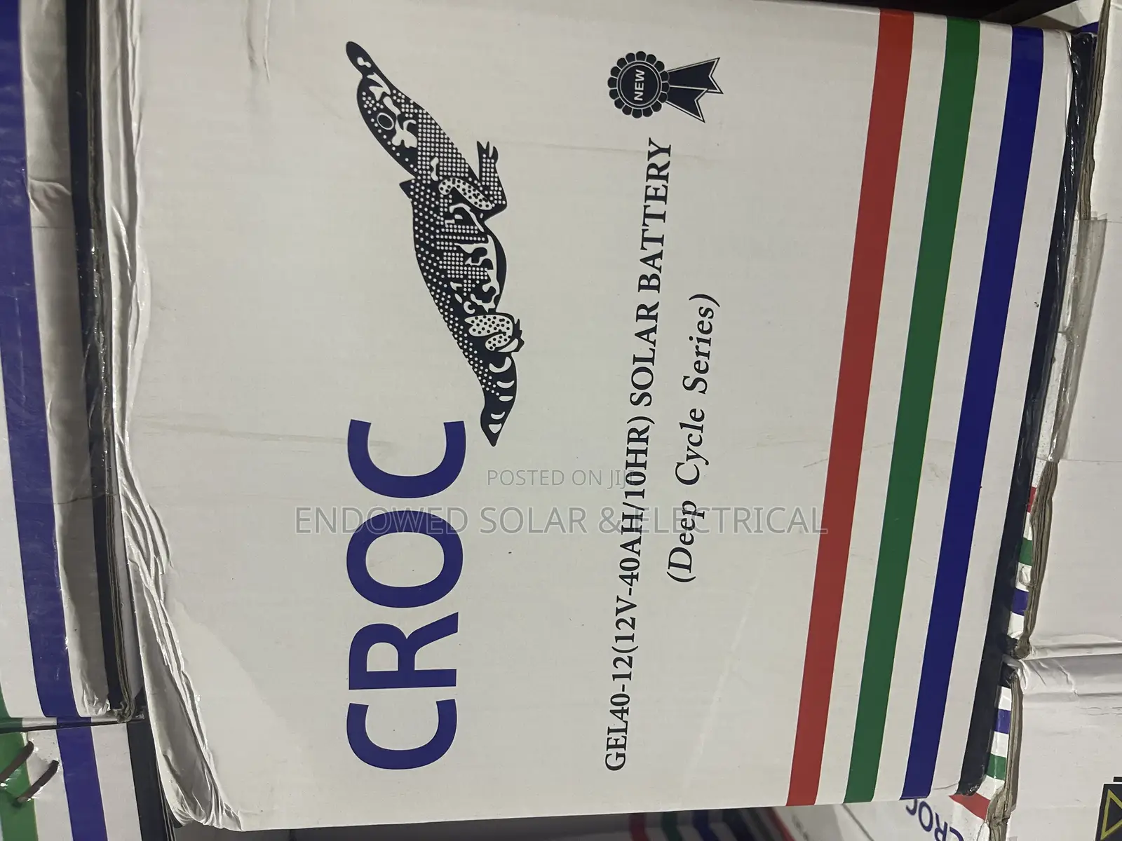 40ah 12v Croc Deep Cycle Solar Battery