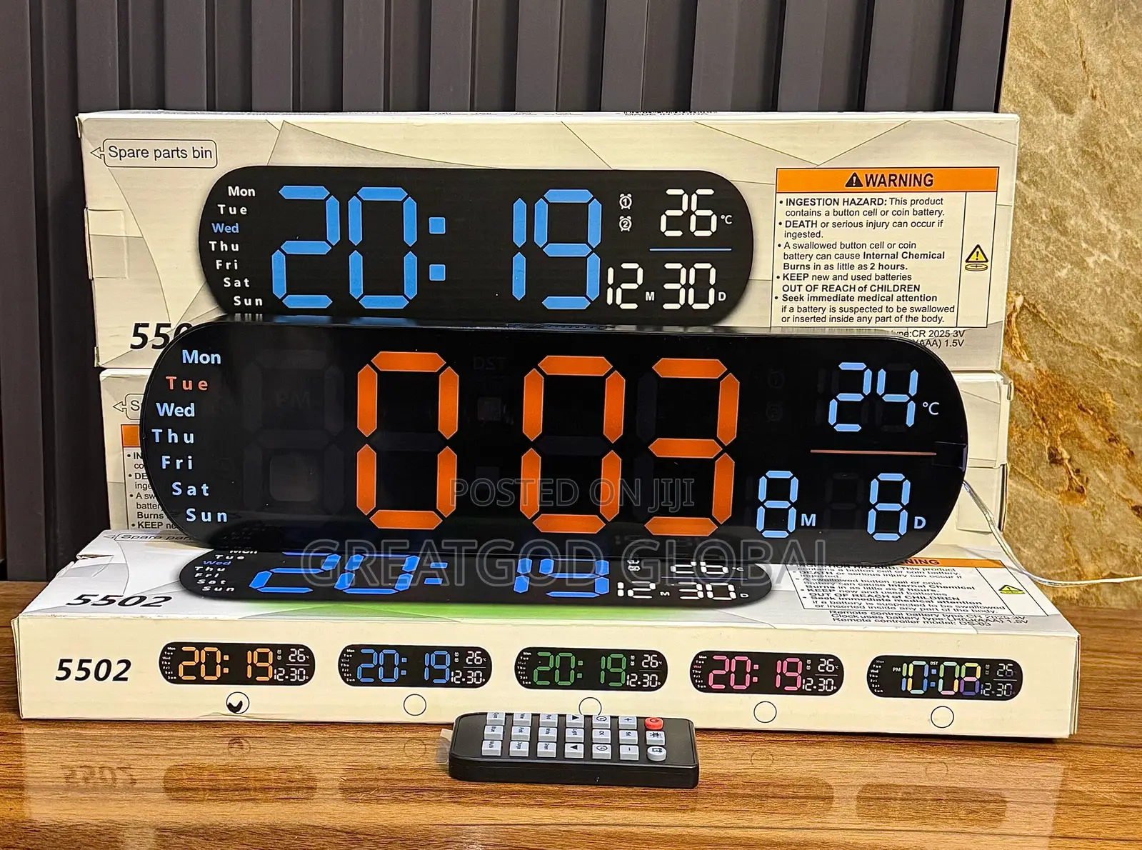 Led Display Ambience Wall Clocks*
