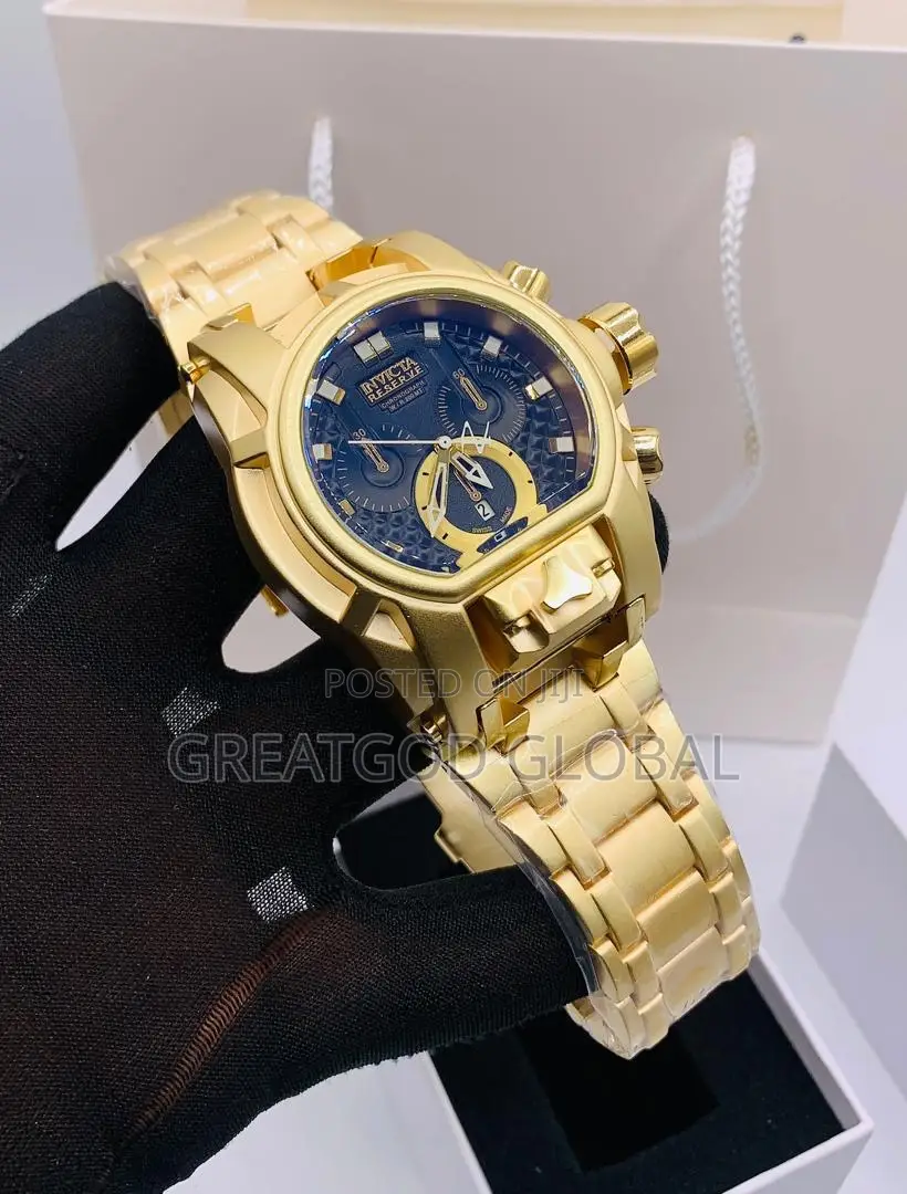 Invicta Chain Wristwatch Gold