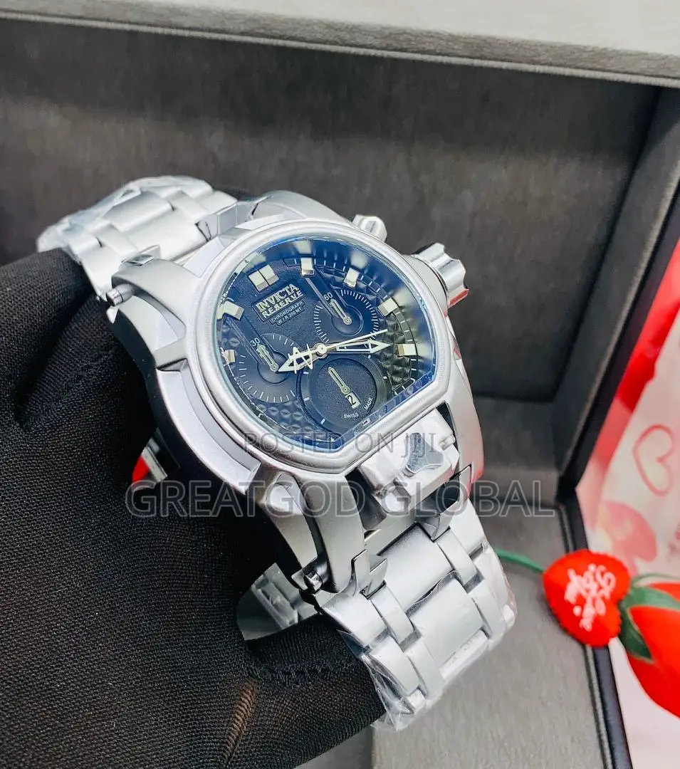 Invicta Chain Wristwatch Silver for Men
