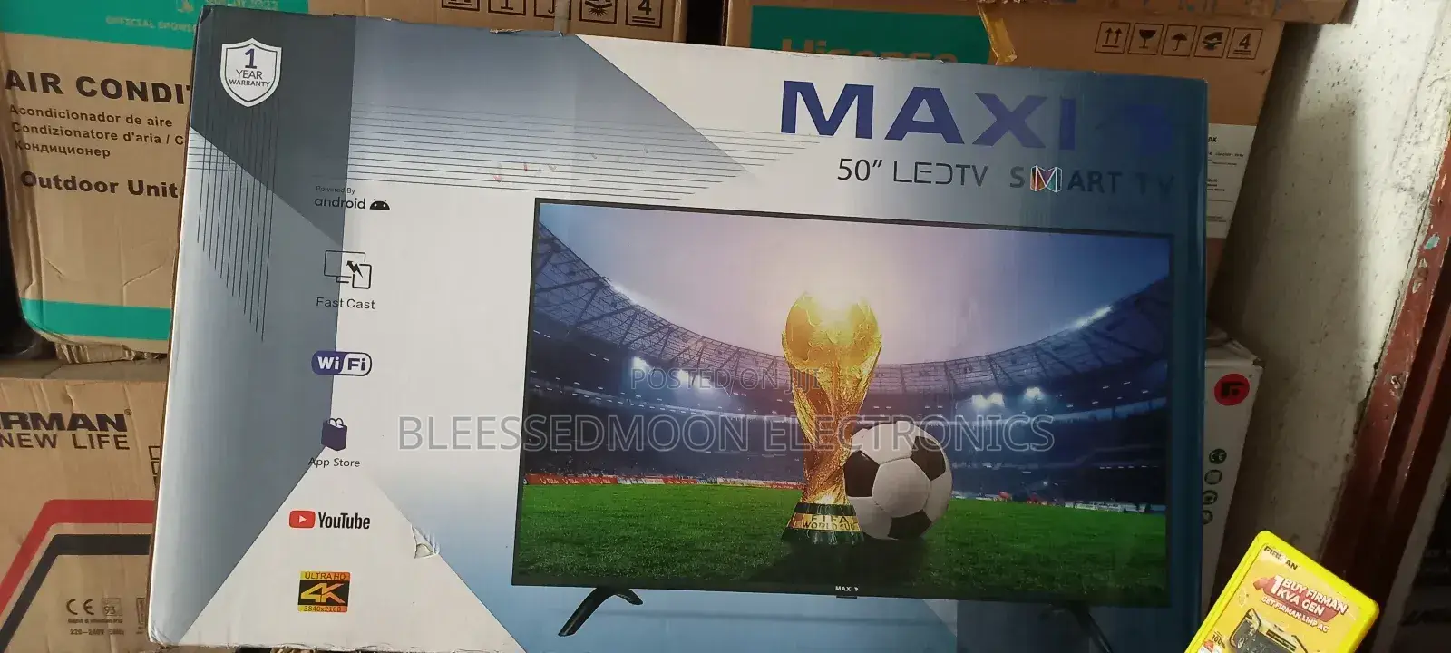 Maxi 50inches Smart Tv Company Garranty 3 Years