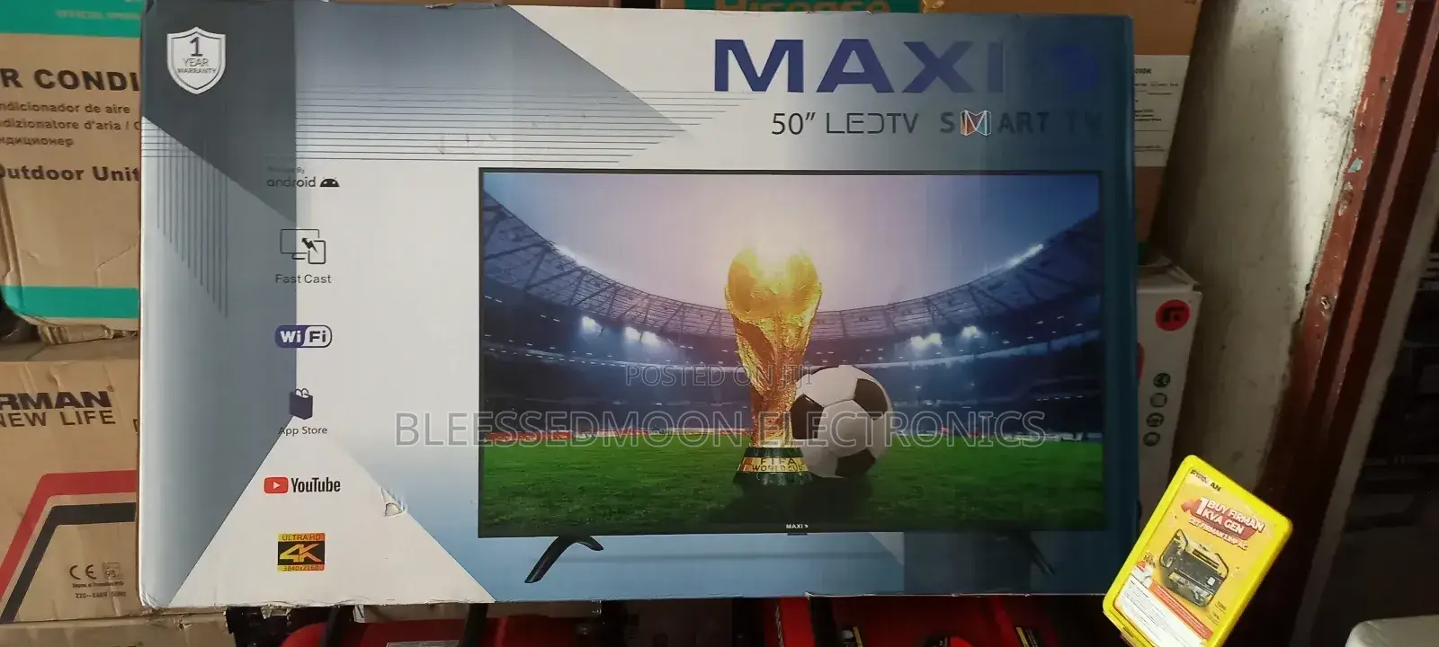 Maxi 50inches Smart Tv Company Garranty 3 Years