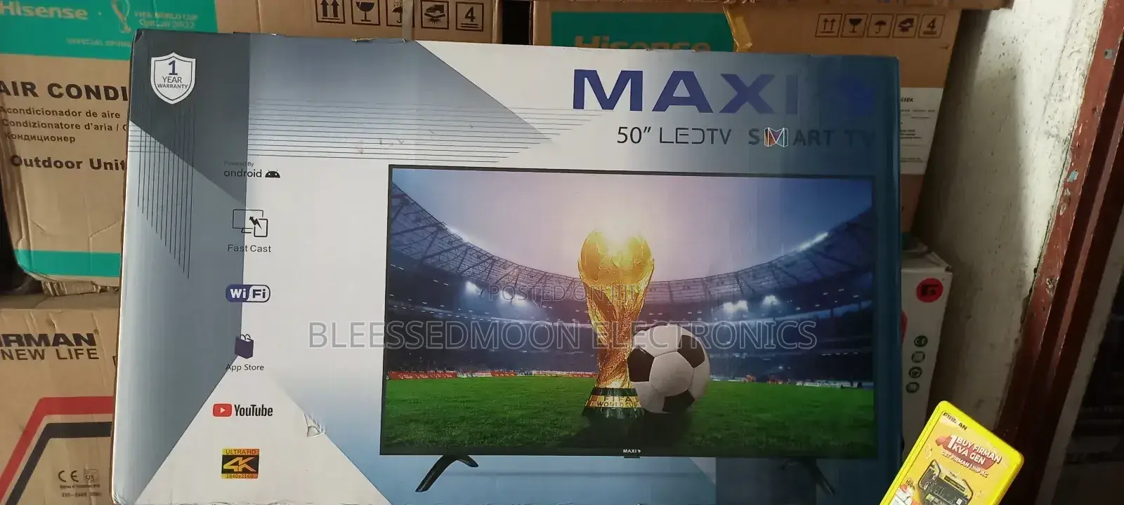 Maxi 50inches Smart Tv Company Garranty 3 Years