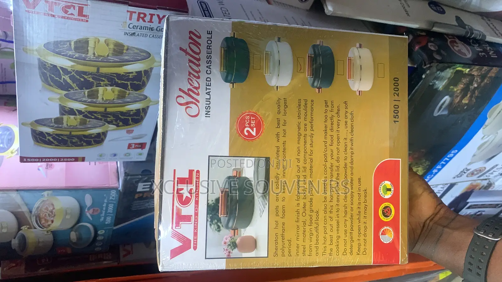 2pcs Set Sheraton Insulated Casserole (1500-2000ml)