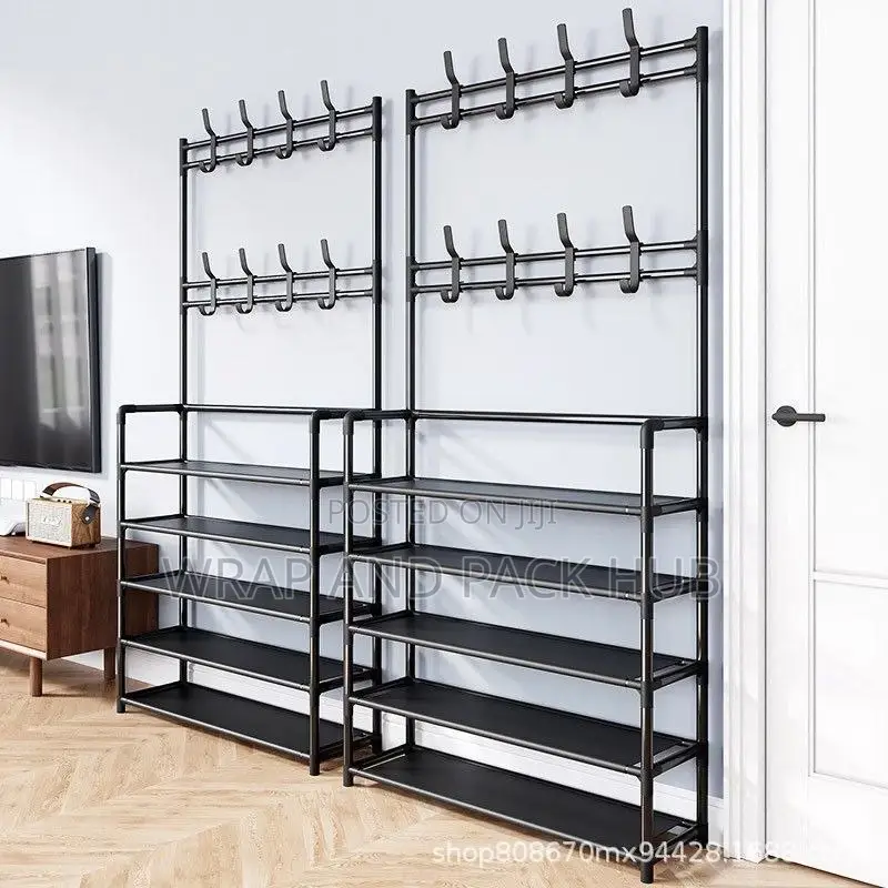 5 Layer Multifunctional Shoe and Hat Rack 80cm