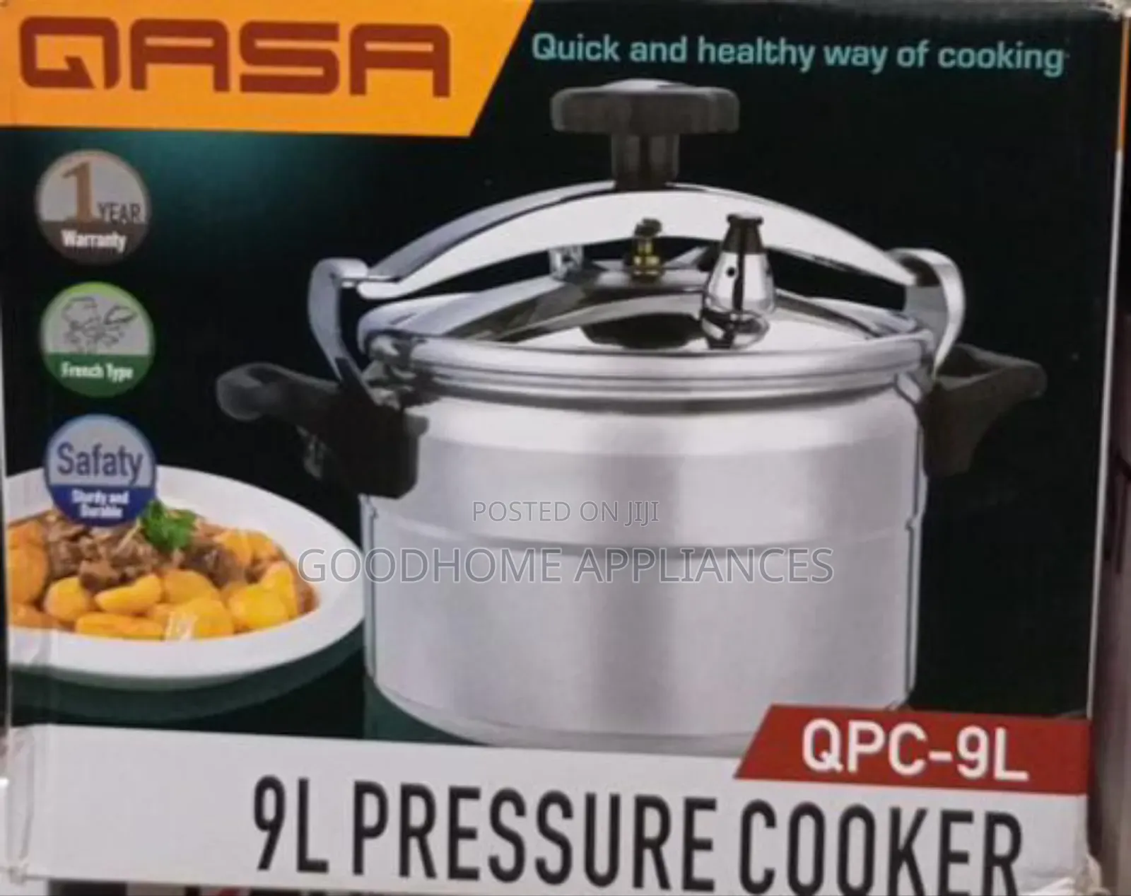 Qasa Pressure Cooker 9l