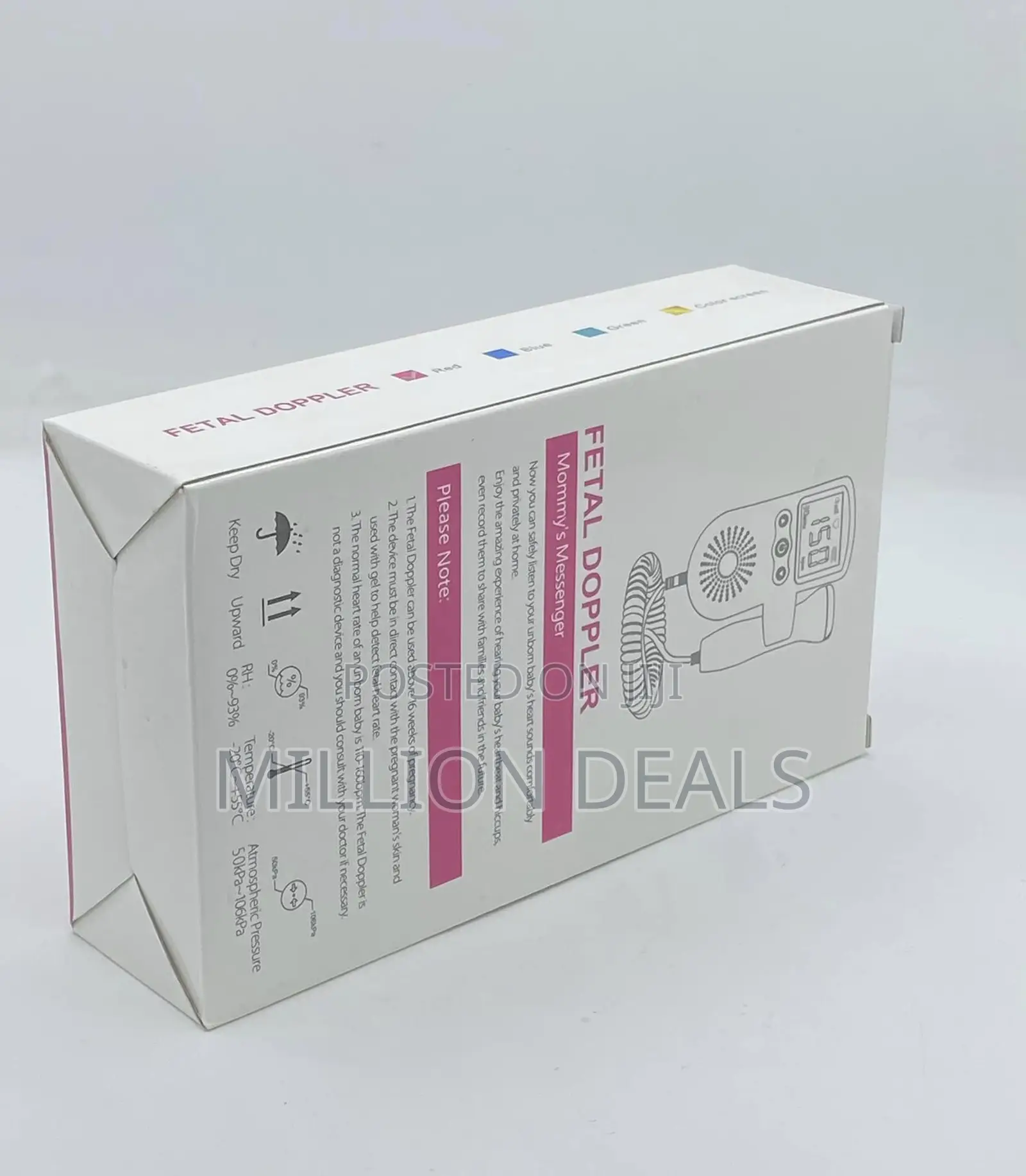 Doppler Fetal Rate Monitor Home for Baby Pregnant Mothers