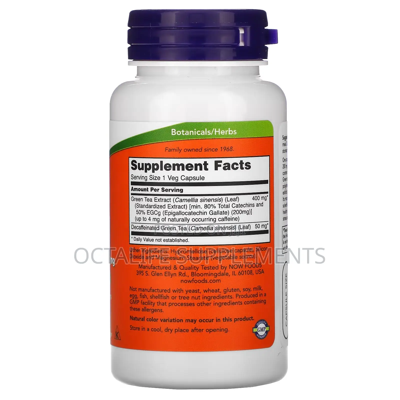Now Foods Egcg Green Tea Extract 400 Mg 90 Veg Capsules