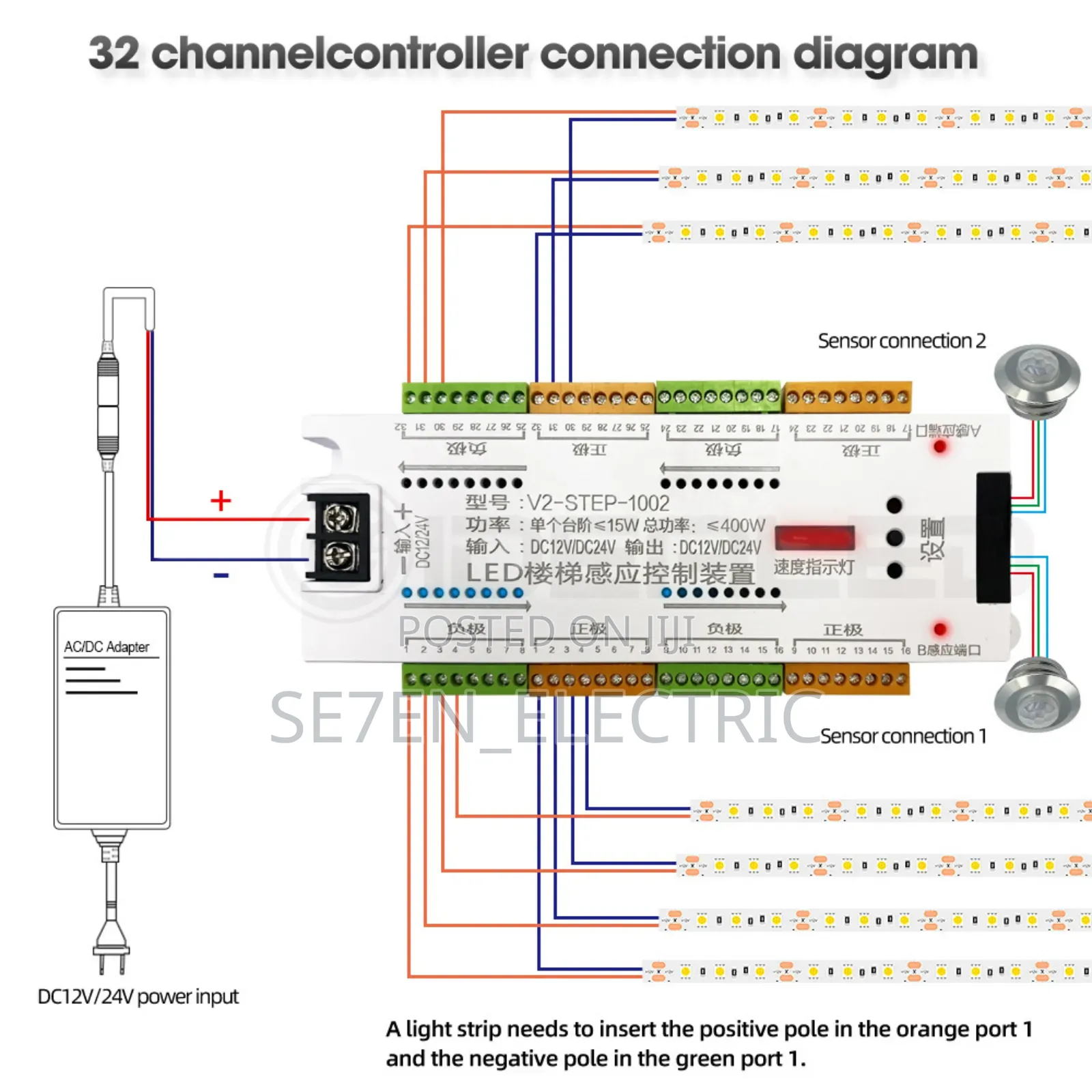 32ways Sensor Pir Staircase Sensor Controller