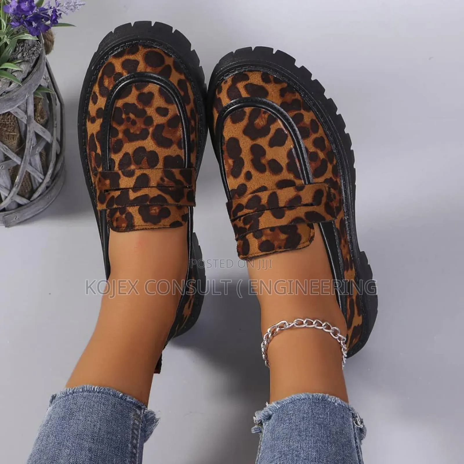 Animal Skin Female Loafers