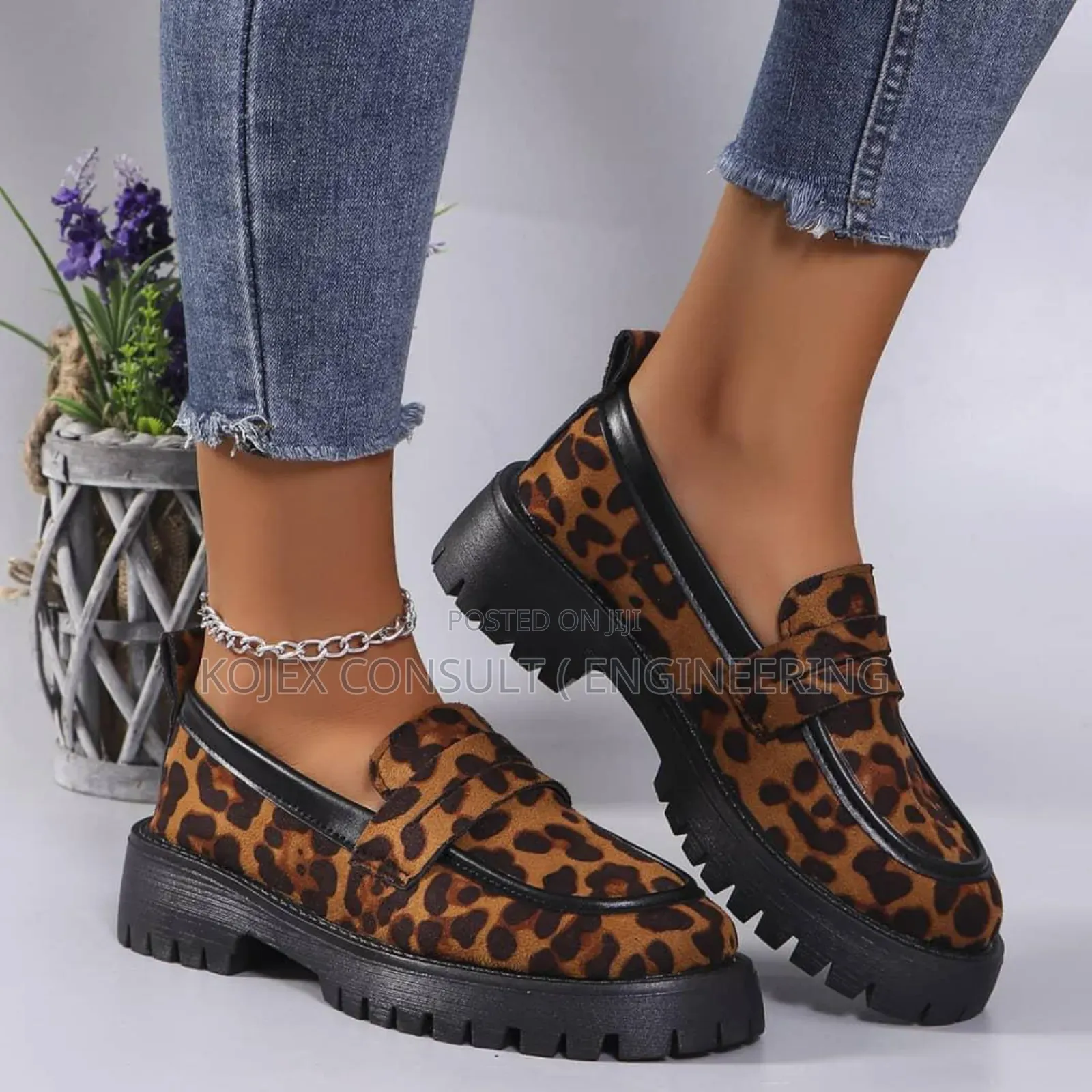 Animal Skin Female Loafers