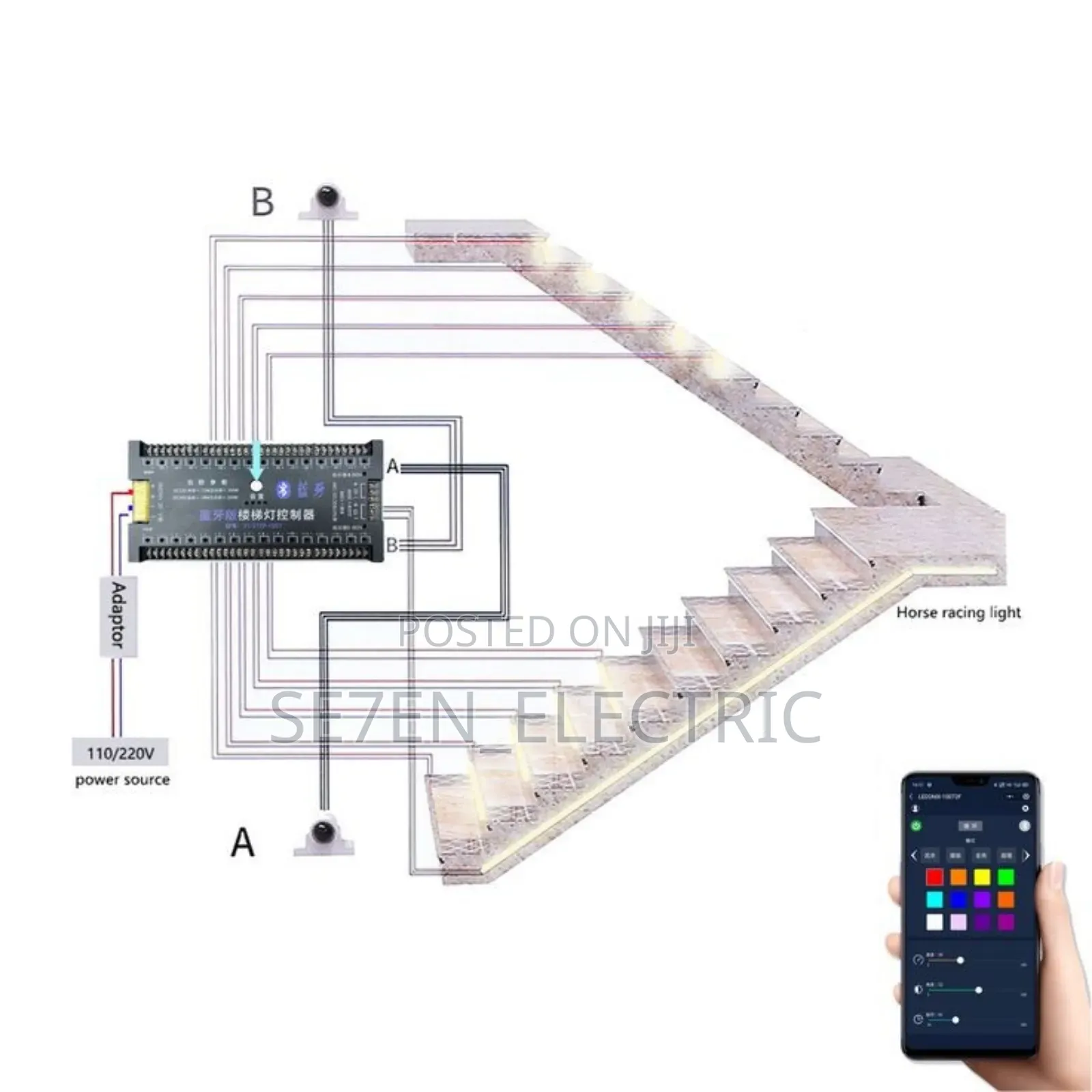 Smart Staircase and Running Tape Light Controller
