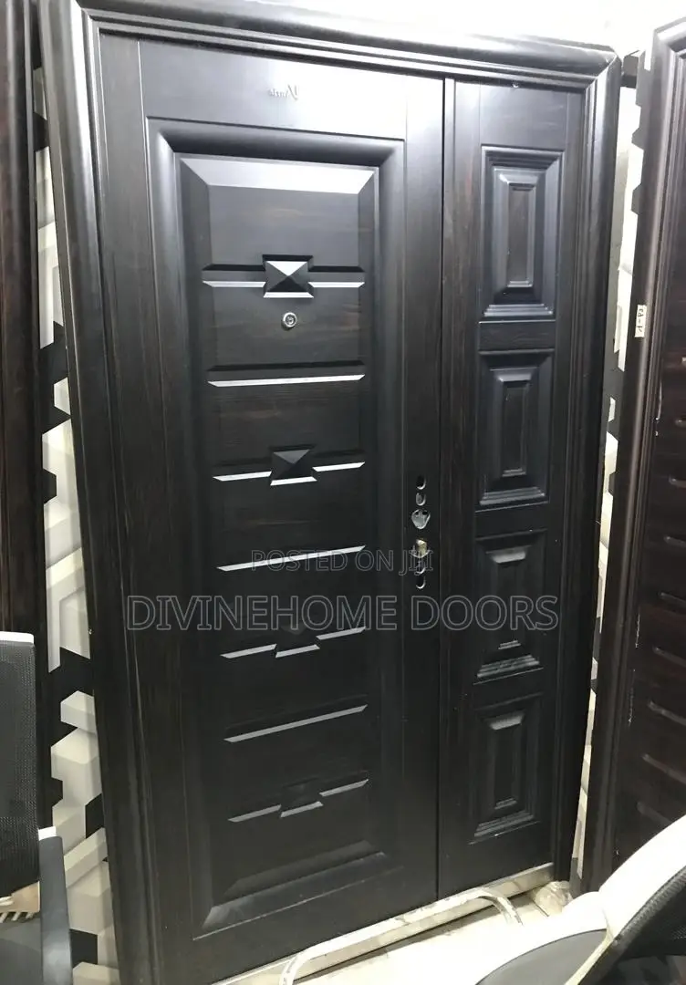 Flower Design Steel Door