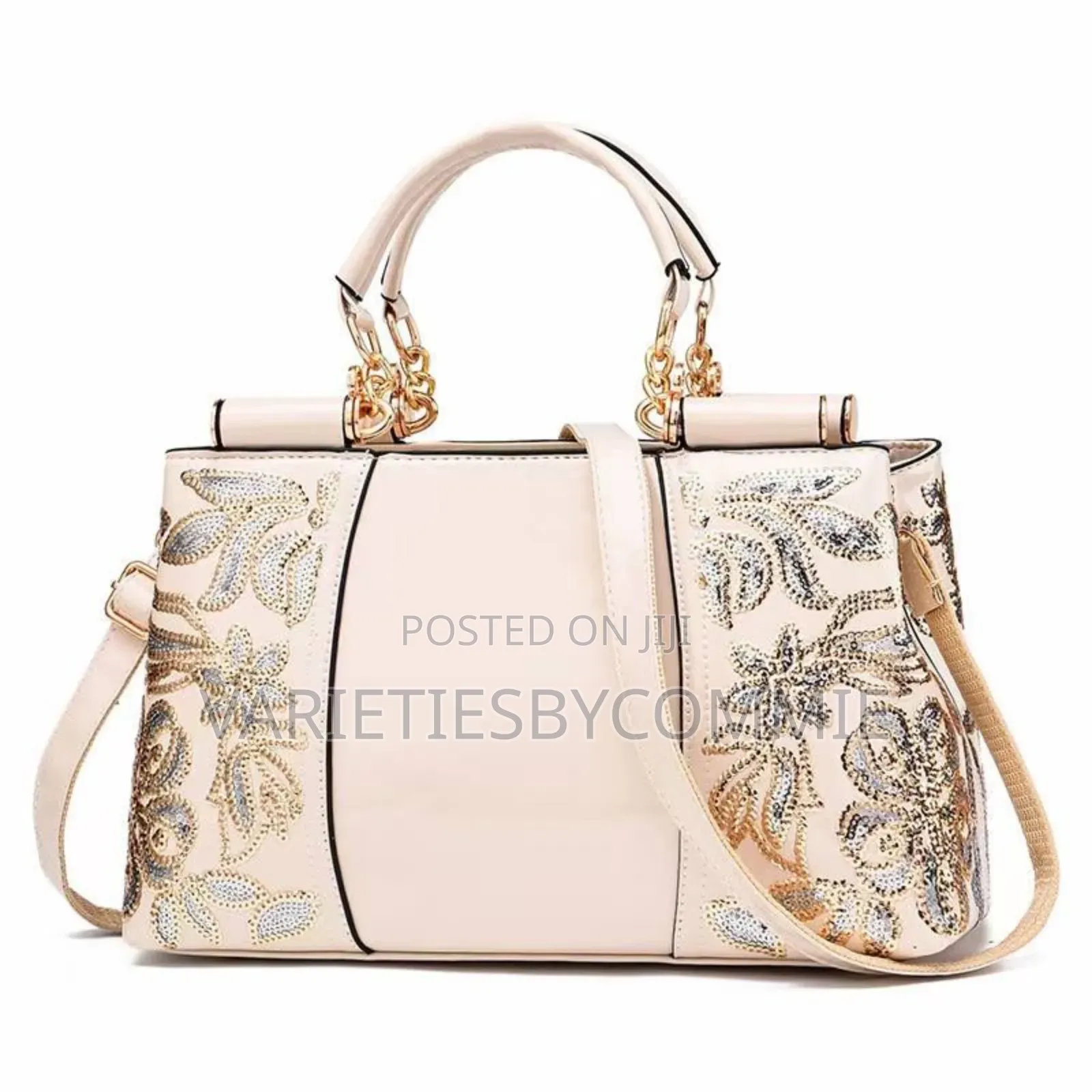 Maria Glossy Embroidery Classy Rich Aunties Bag