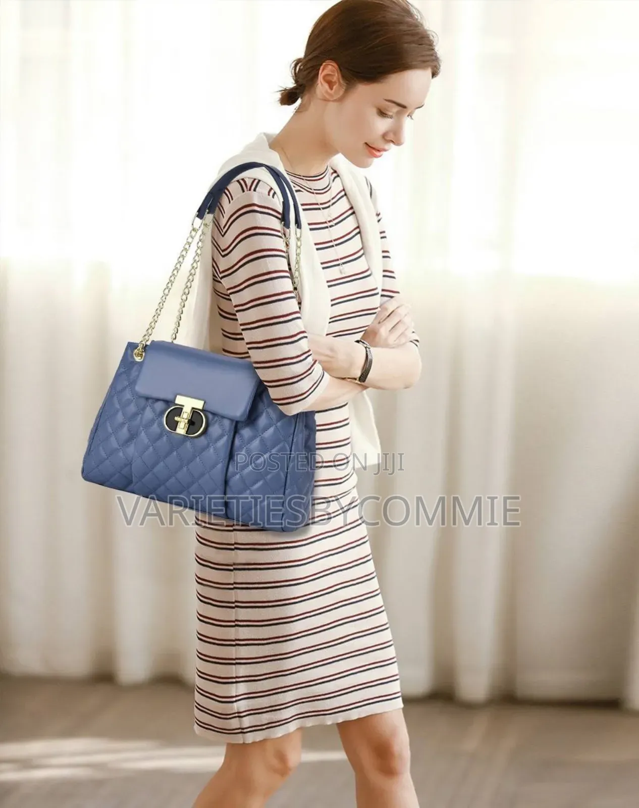 Classy Big Size Quality Leather Ladies Bag