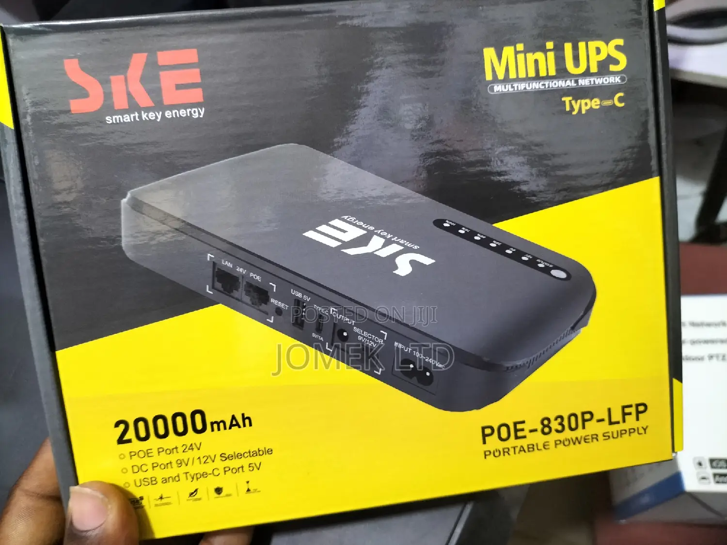 20000mah Mini Dc Ups Poe Power Bank for Wifi Router, CCTV