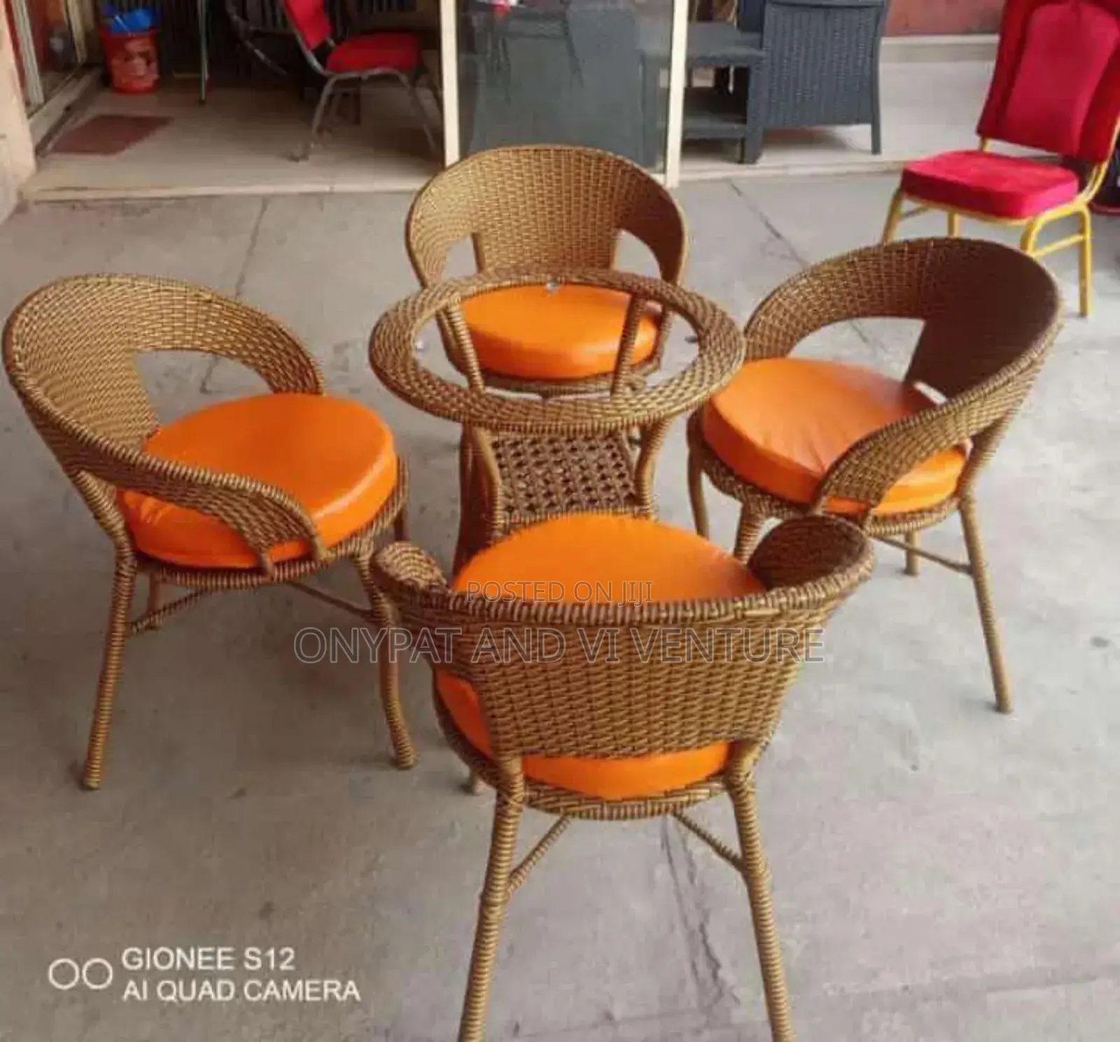 Outdoor Indoor Rattan Set With Cushion