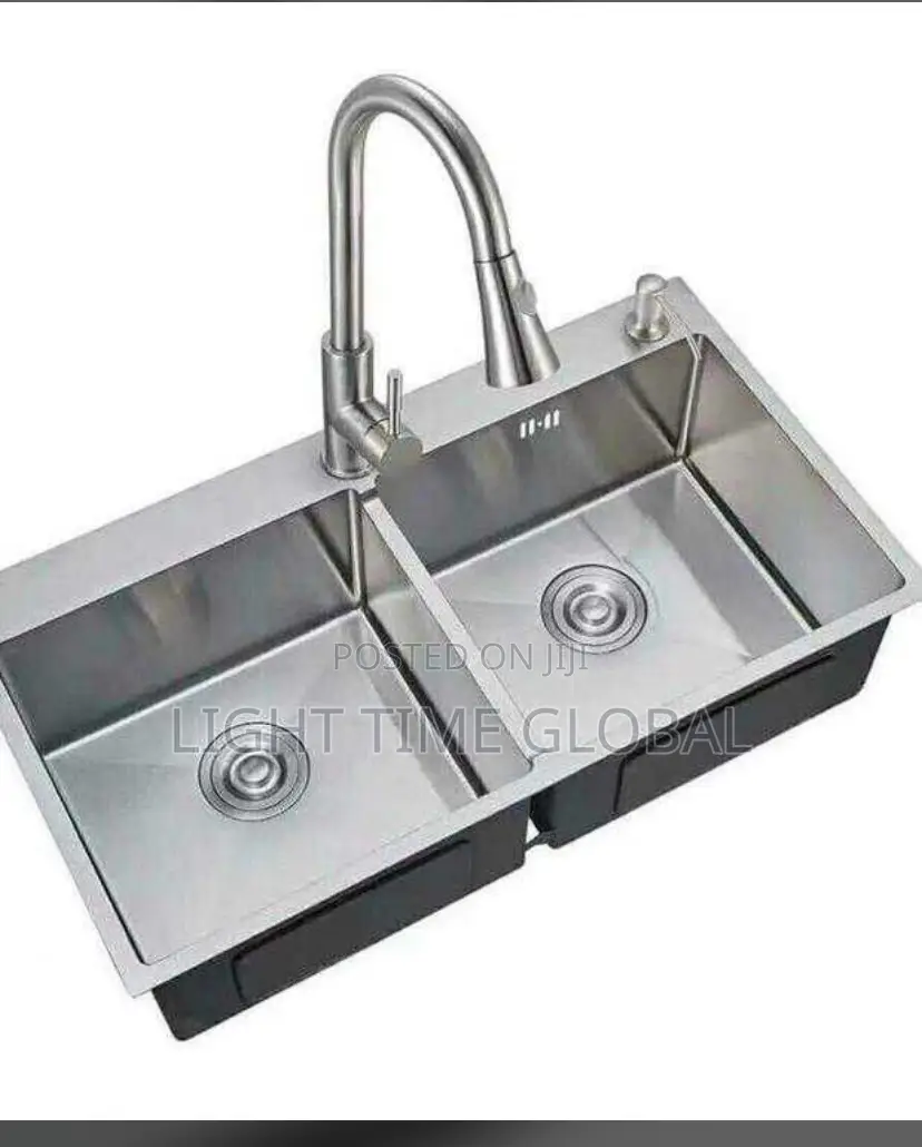 England Double Bowl Kitchen Sink Complete Set