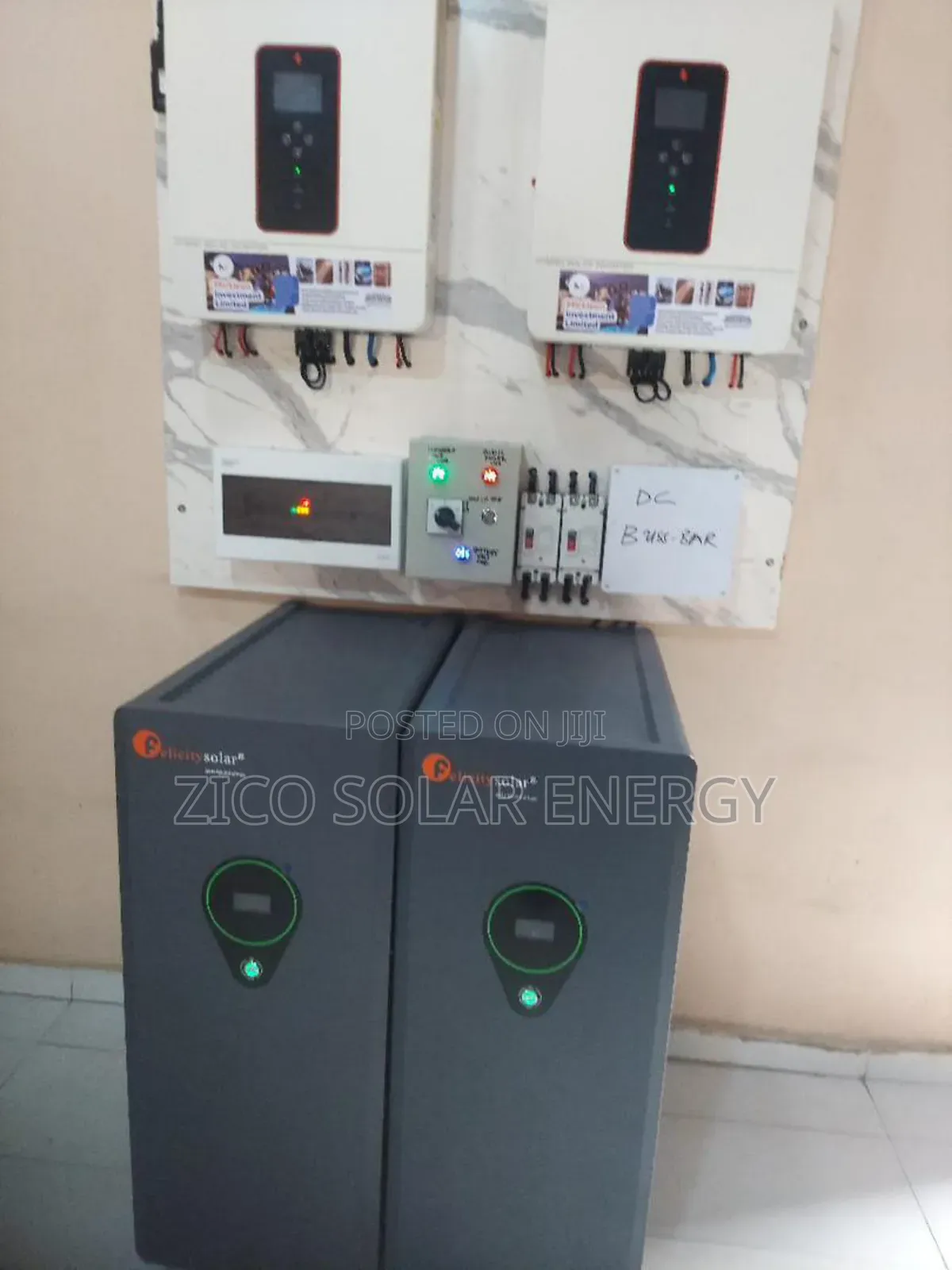40kwh Lithium Solar Set Up With 20kva Inverter