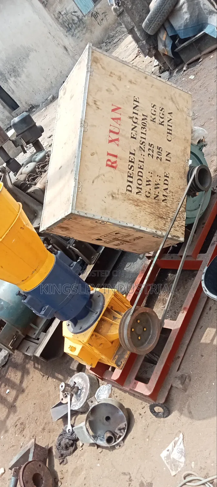Pellet Machine Animal Food Processing 300kg Diesel Engine