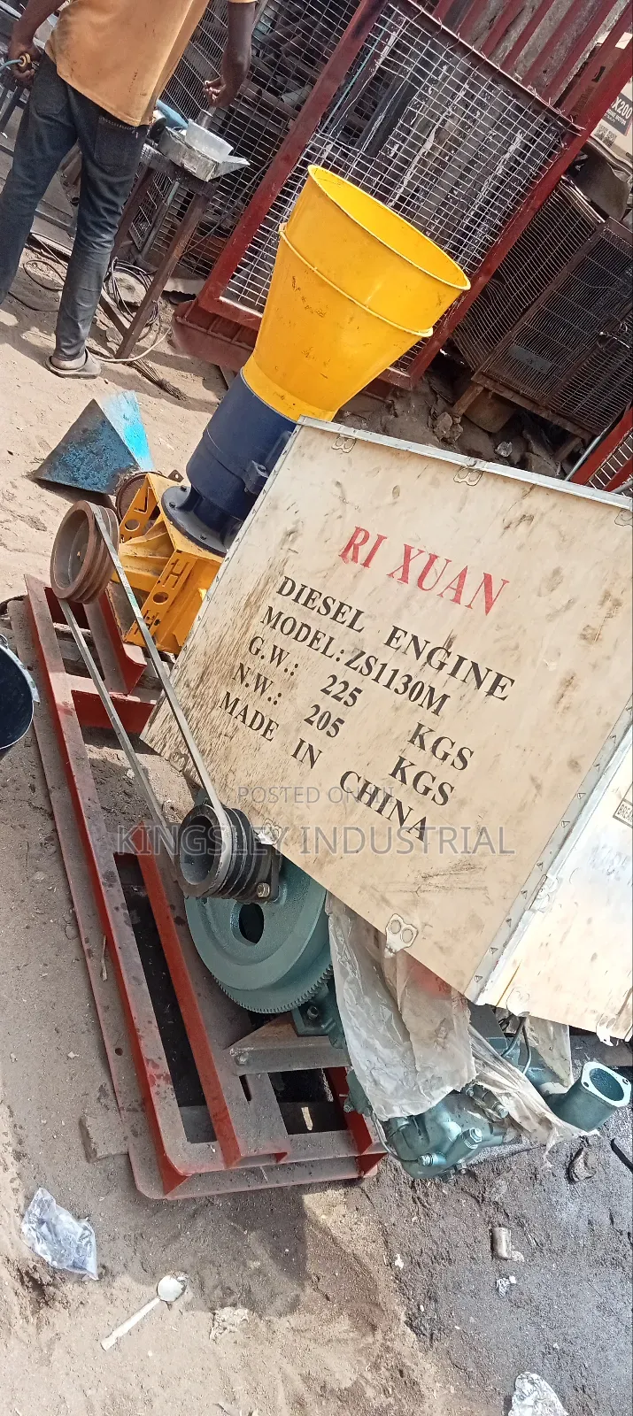 Pellet Machine Animal Food Processing 300kg Diesel Engine