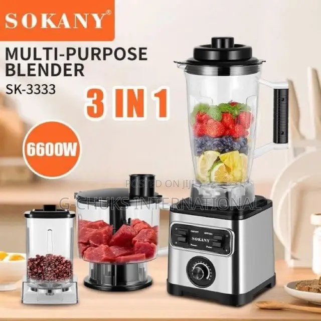 Sokany Quality 3 in 1 Blender