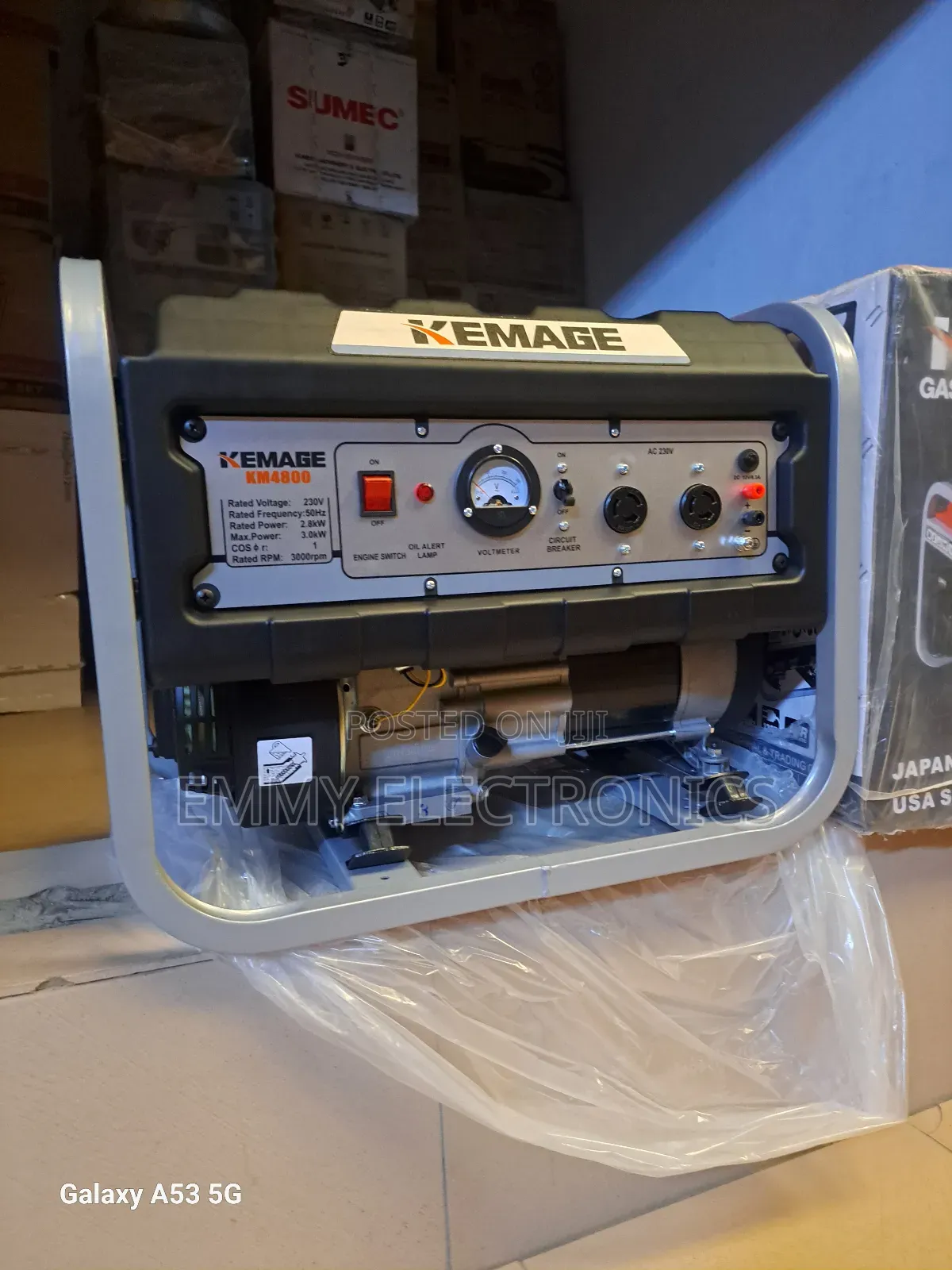 ## Quality Kemage Petrol Generator 3.5kva 100% Copper Coil