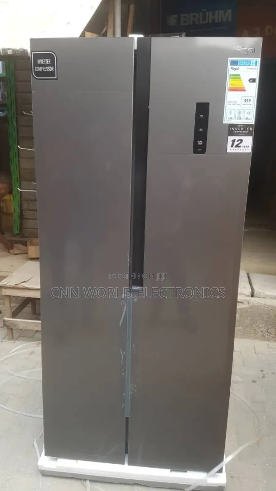 Original Brand New Royal 500l Side by Side Fridge Led Display Warranty
