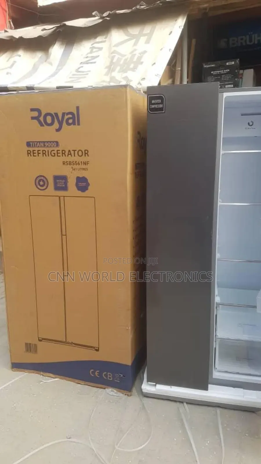 Original Brand New Royal 500l Side by Side Fridge Led Display Warranty