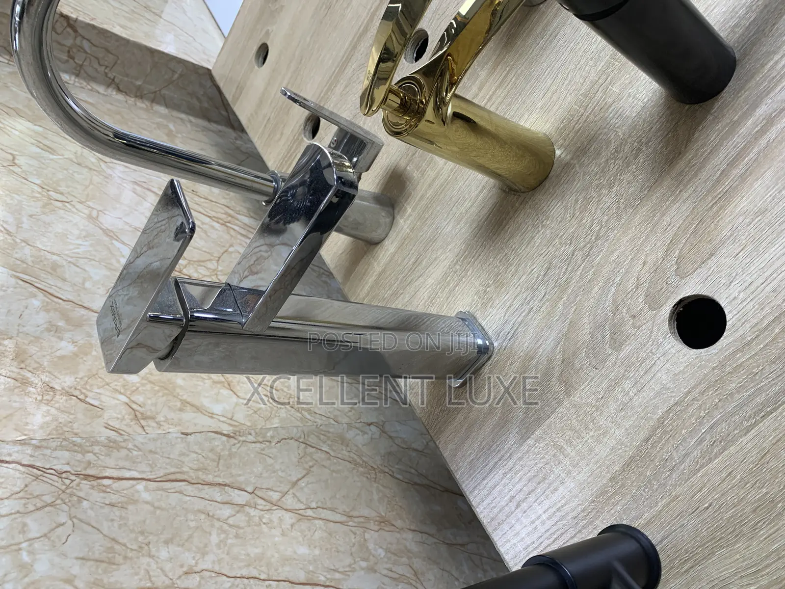 Long Neck Square Basin Mixer Tap