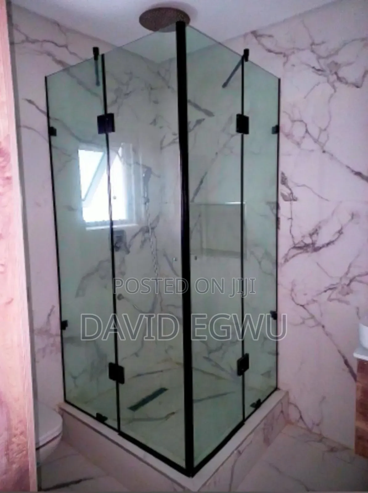 Hinged Door Glass Shower Glass