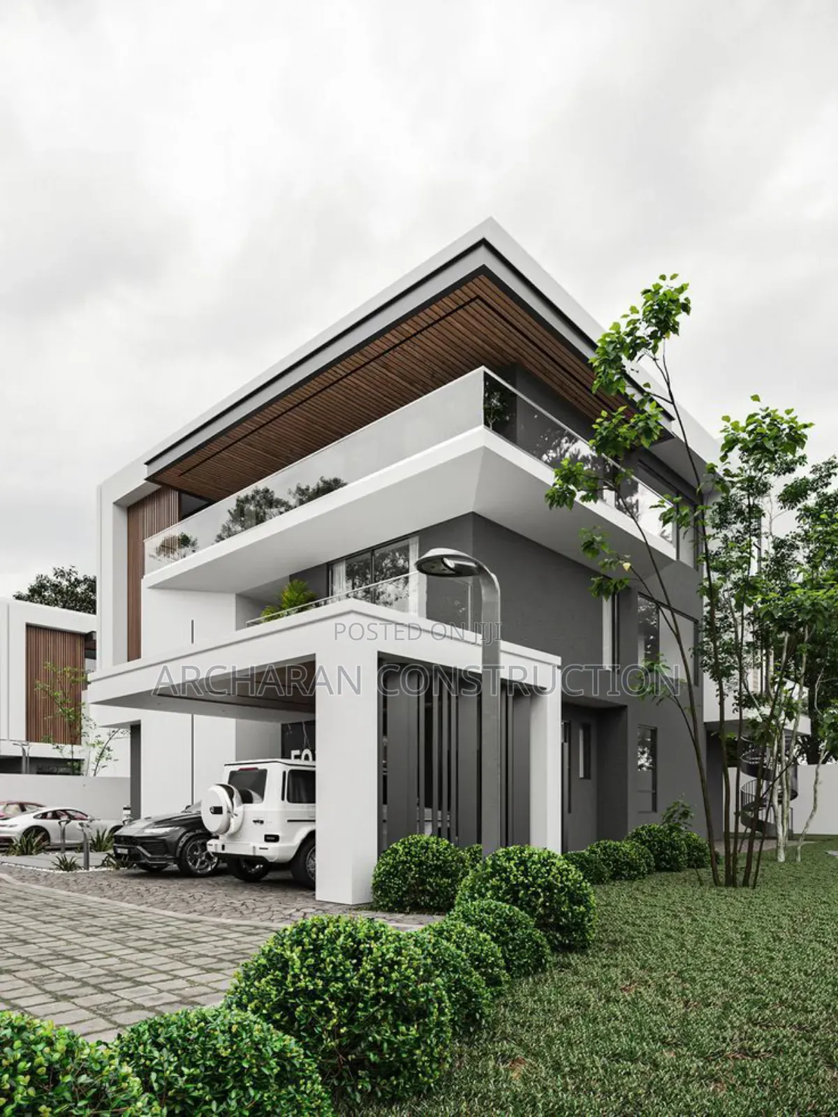Architectural Drawing, Structural Drawing of Duplex Design