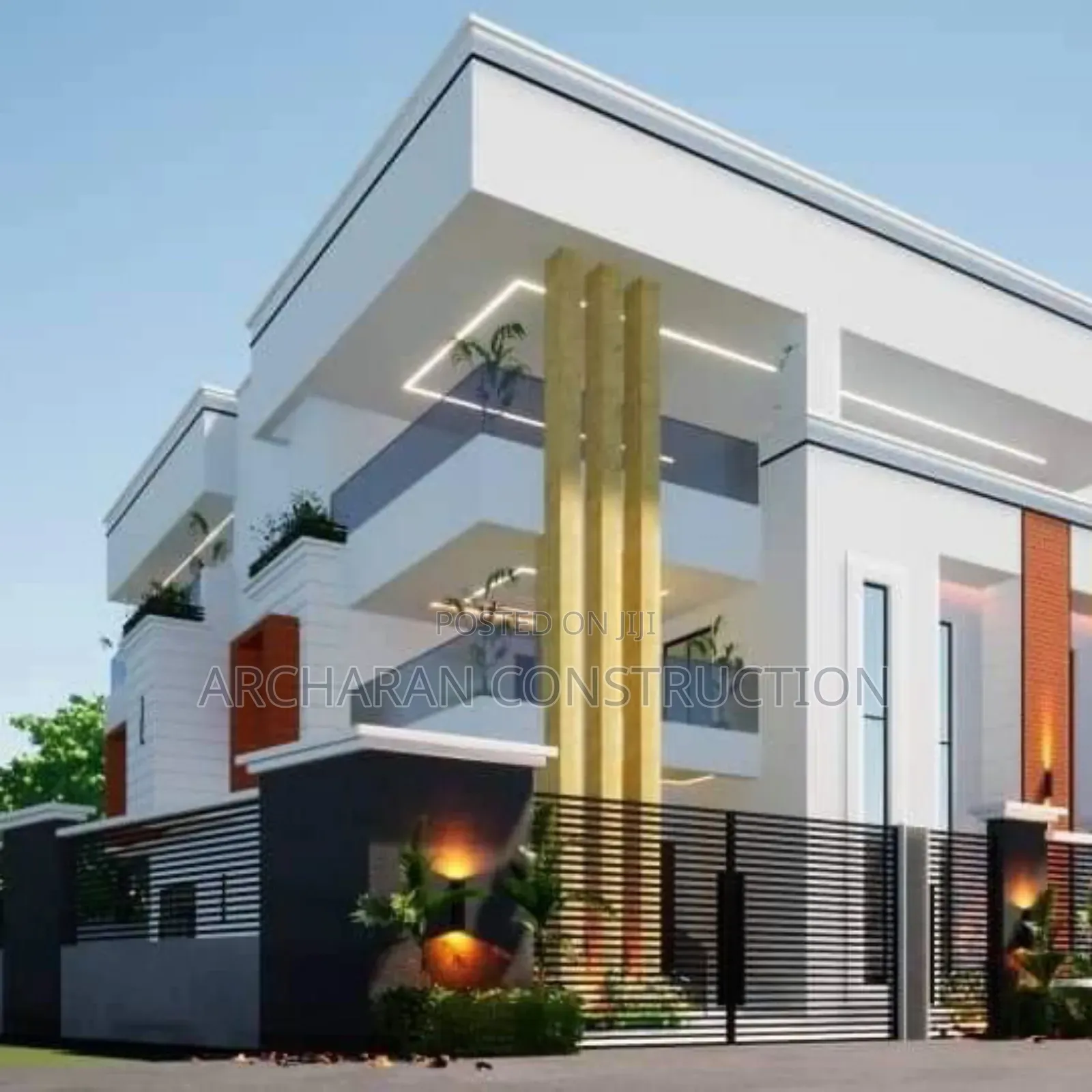 Architectural Drawing, Structural Drawing of Duplex Design
