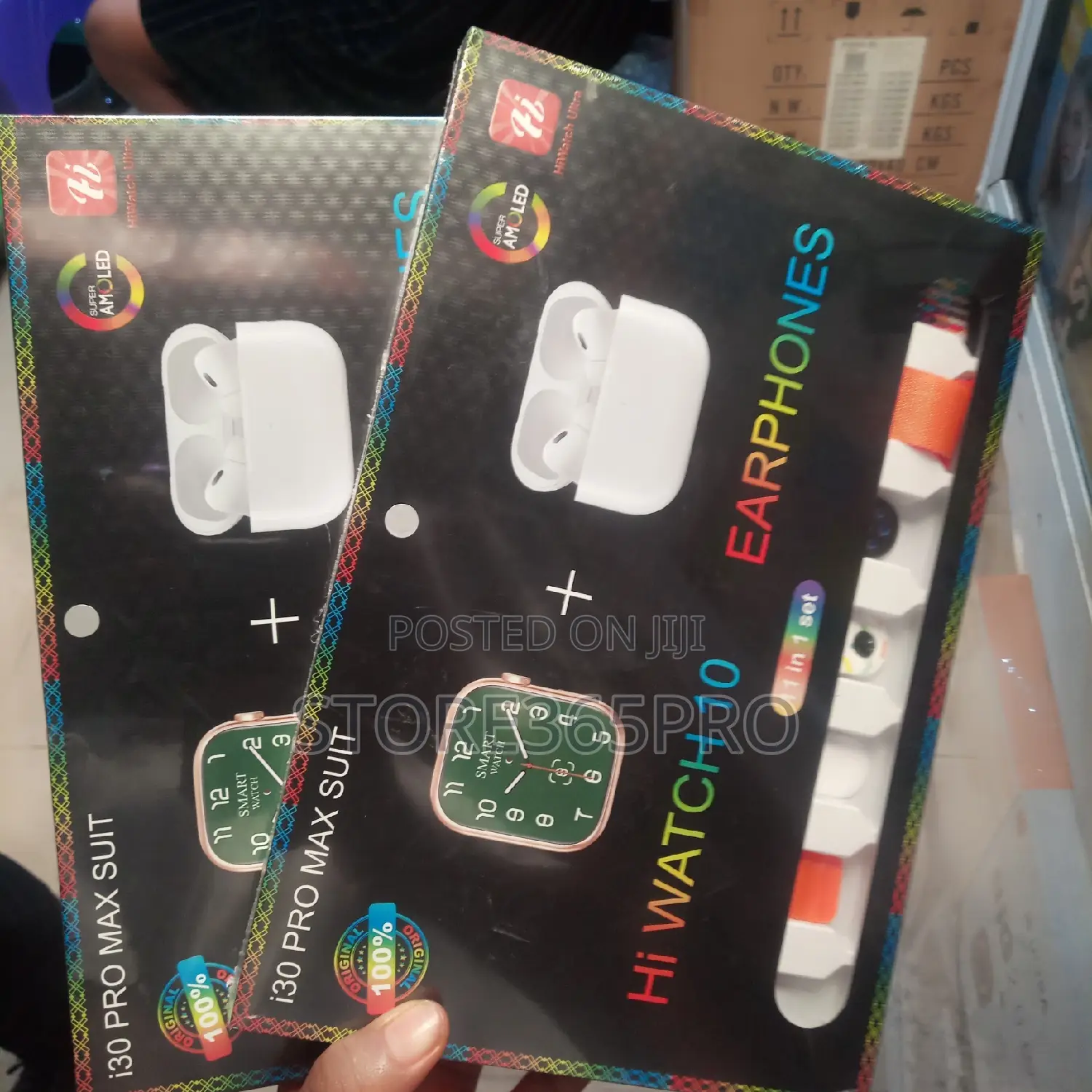 I30 Series 10 Smart Watch Amoled, 7 Straps, Airpod, Charger