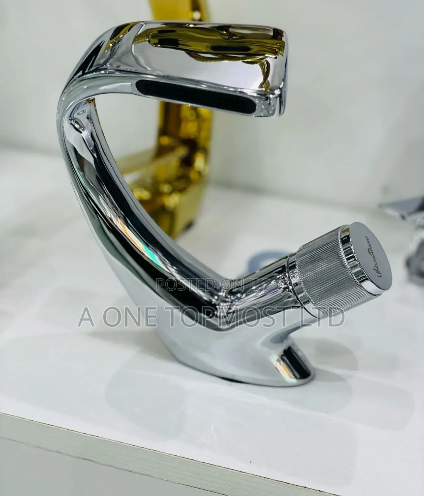 Chrome C Knob Basin Mixers