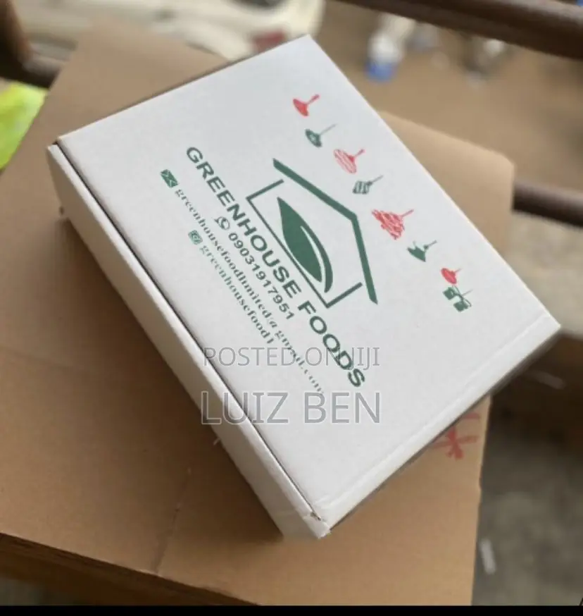 Neat Set of Corrugated Cartons, Pizza and Food Boxes